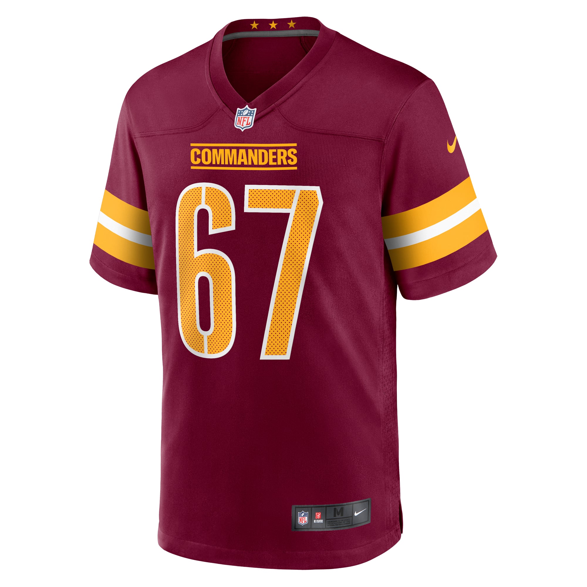Nick Allegretti Washington Commanders Game Jersey - Burgundy - Image 3