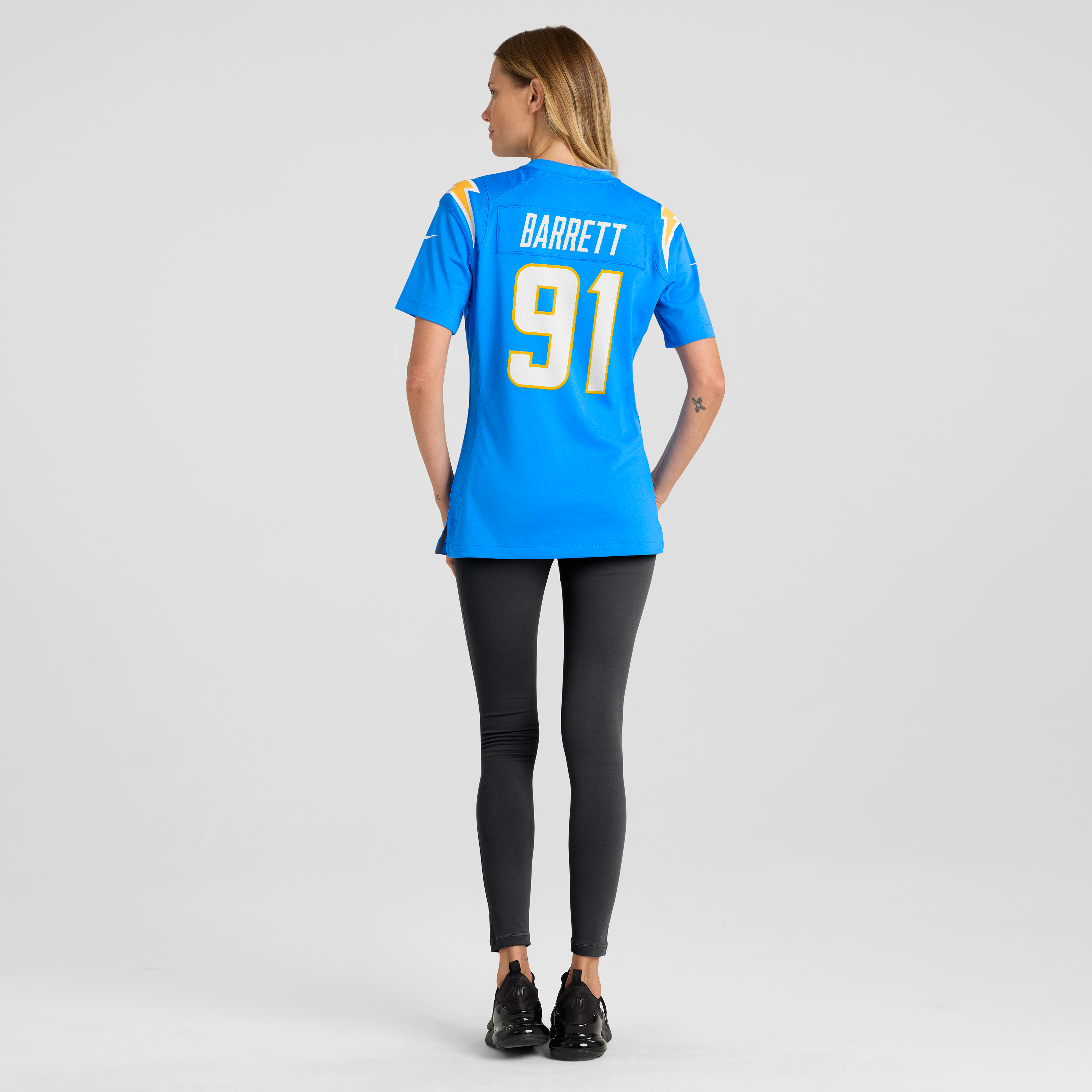 Nick Barrett Los Angeles Chargers Women's Team Game Jersey - Powder Blue - Image 4
