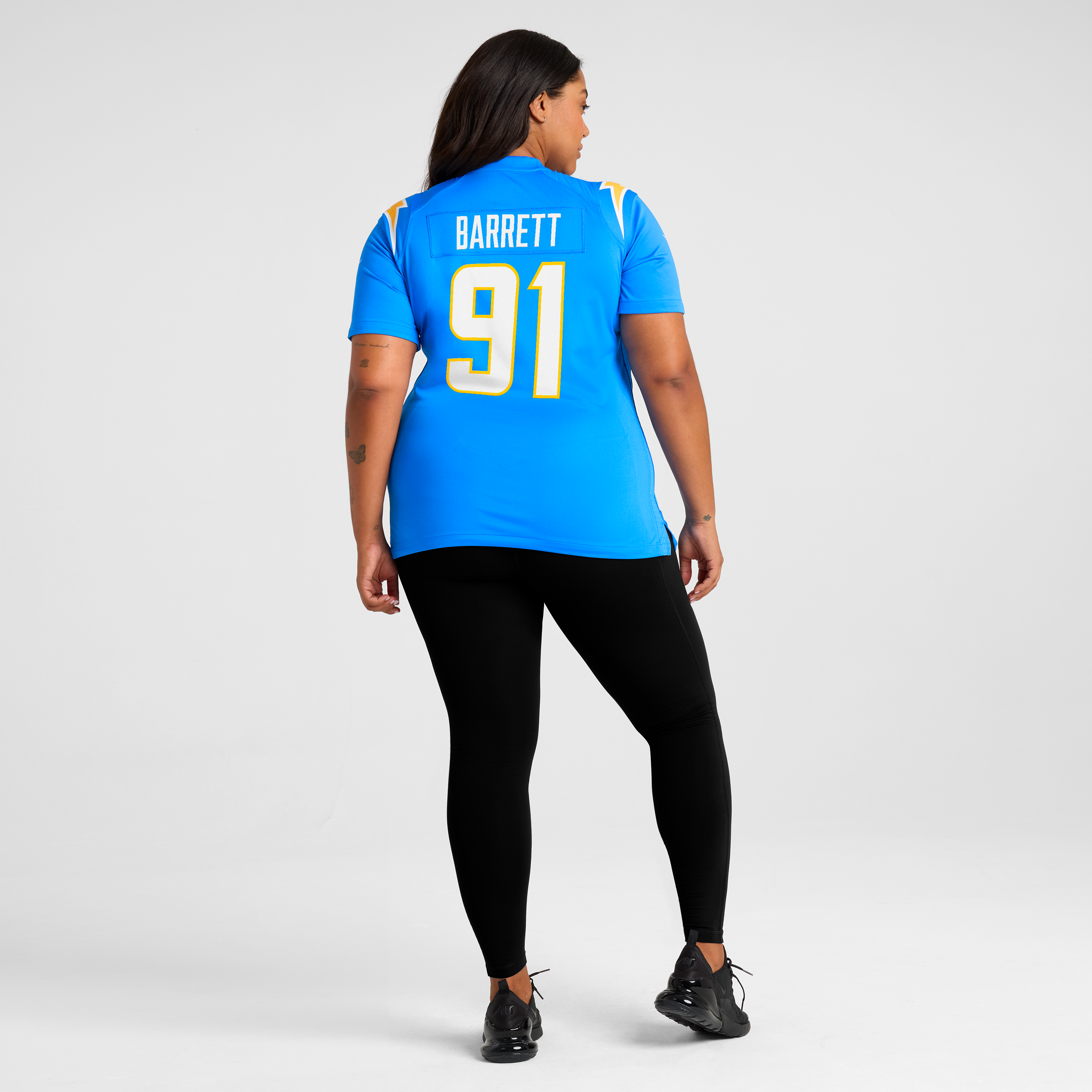Nick Barrett Los Angeles Chargers Women's Team Game Jersey - Powder Blue - Image 6