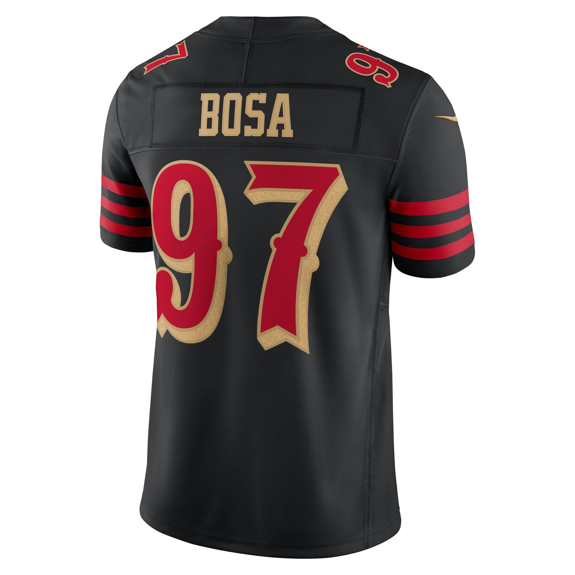 Nick Bosa San Francisco 49ers 2025 Rivalries Collection Stitched Limited Jersey - Black - Image 4