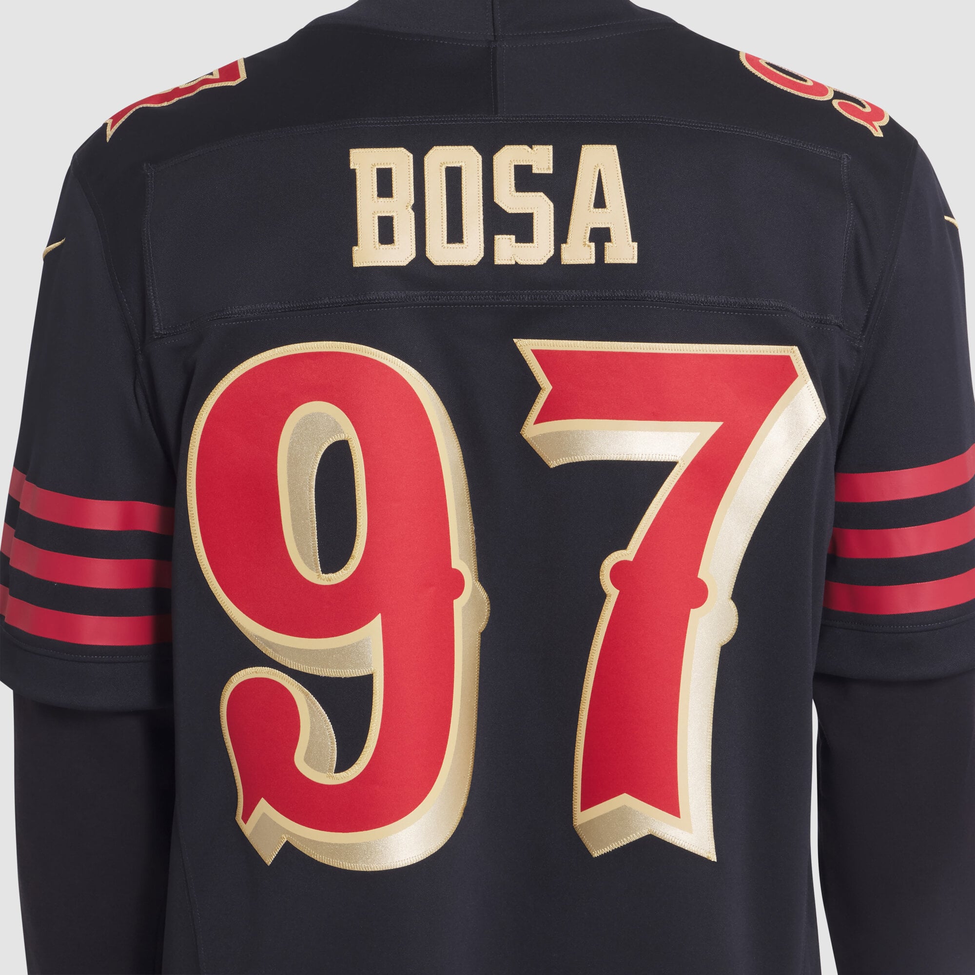 Nick Bosa San Francisco 49ers 2025 Rivalries Collection Stitched Limited Jersey - Black - Image 8