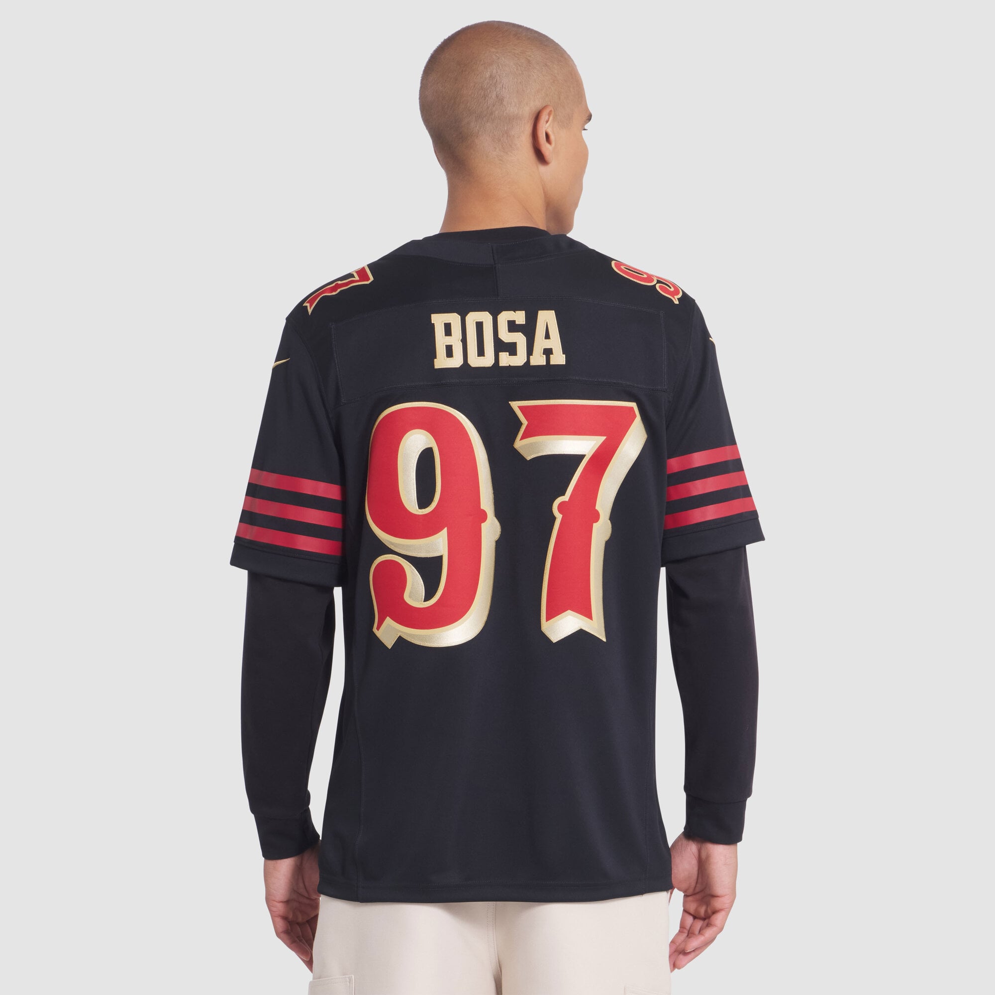 Nick Bosa San Francisco 49ers 2025 Rivalries Collection Stitched Limited Jersey - Black - Image 6