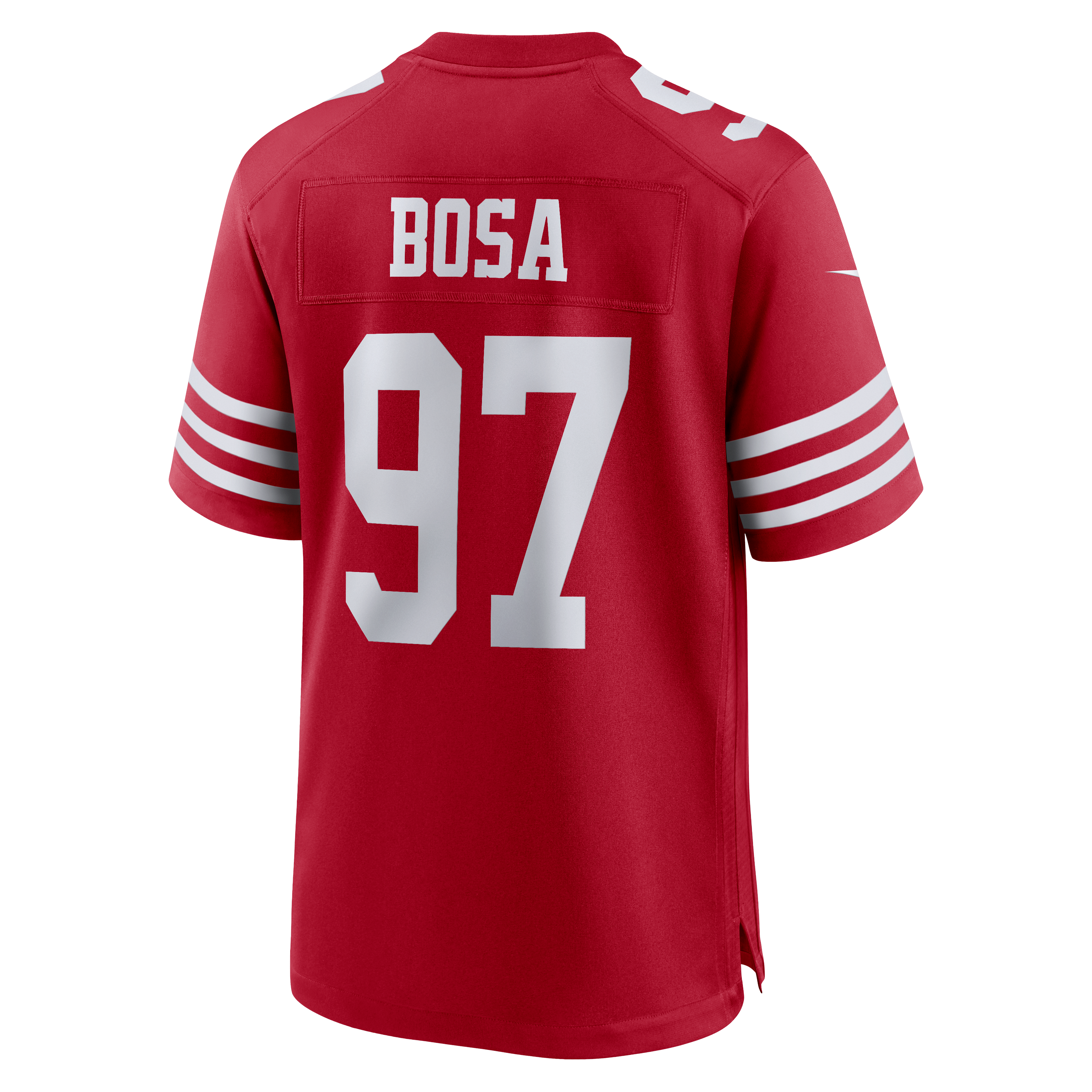 Nick Bosa San Francisco 49ers 80th Anniversary Game Jersey - Scarlet - Image 8