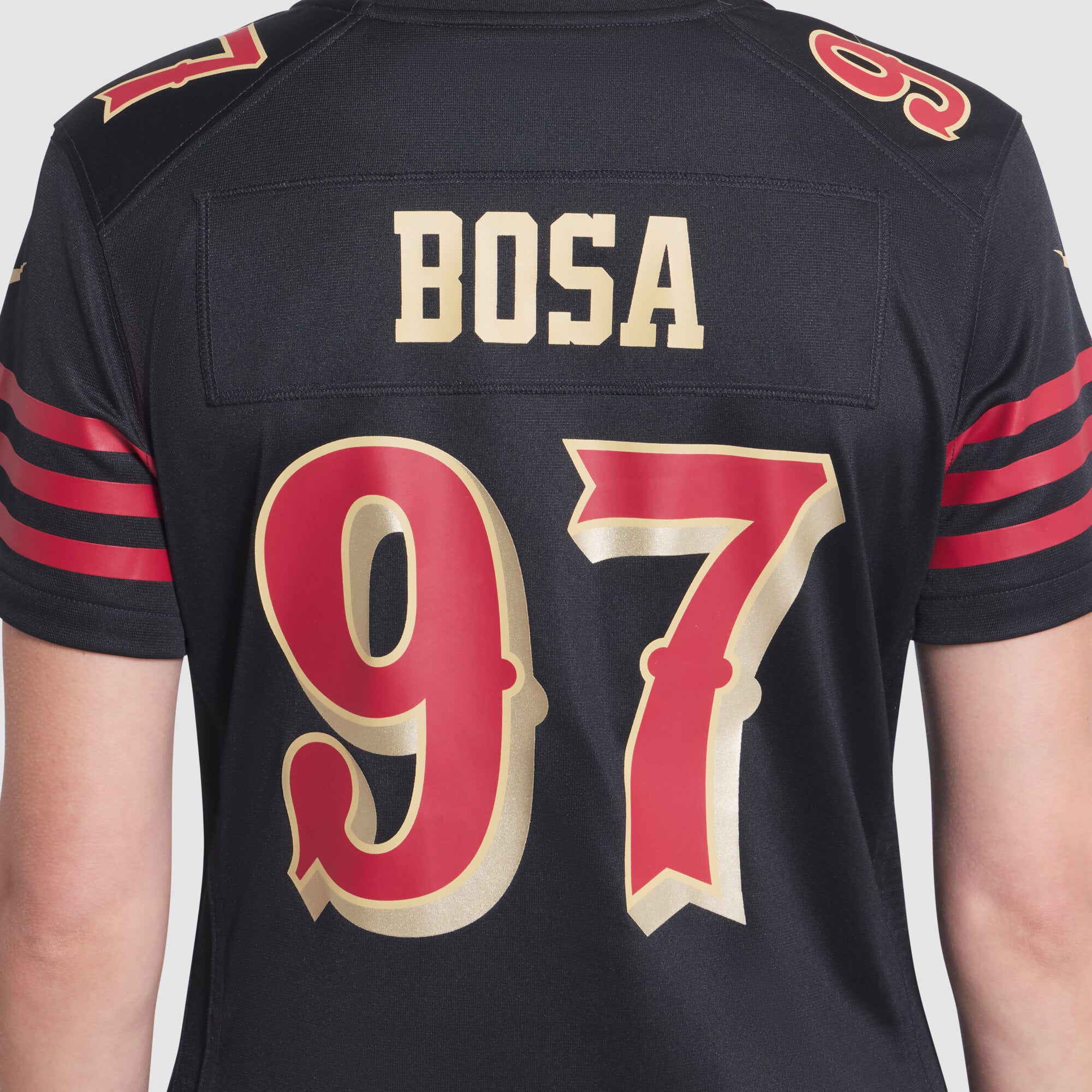 Nick Bosa San Francisco 49ers Women's 2025 Rivalries Collection Game Jersey - Black - Image 8