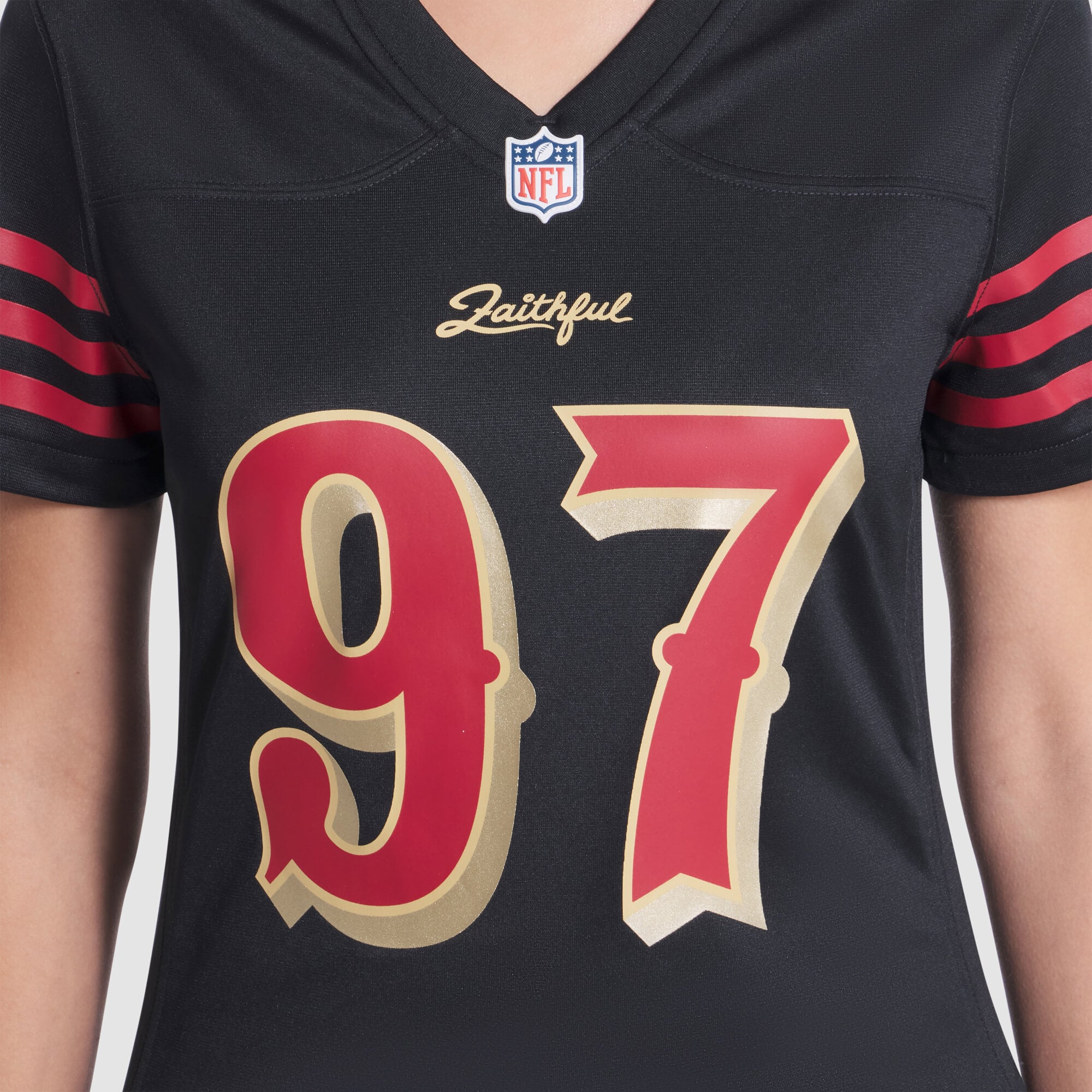 Nick Bosa San Francisco 49ers Women's 2025 Rivalries Collection Game Jersey - Black - Image 7