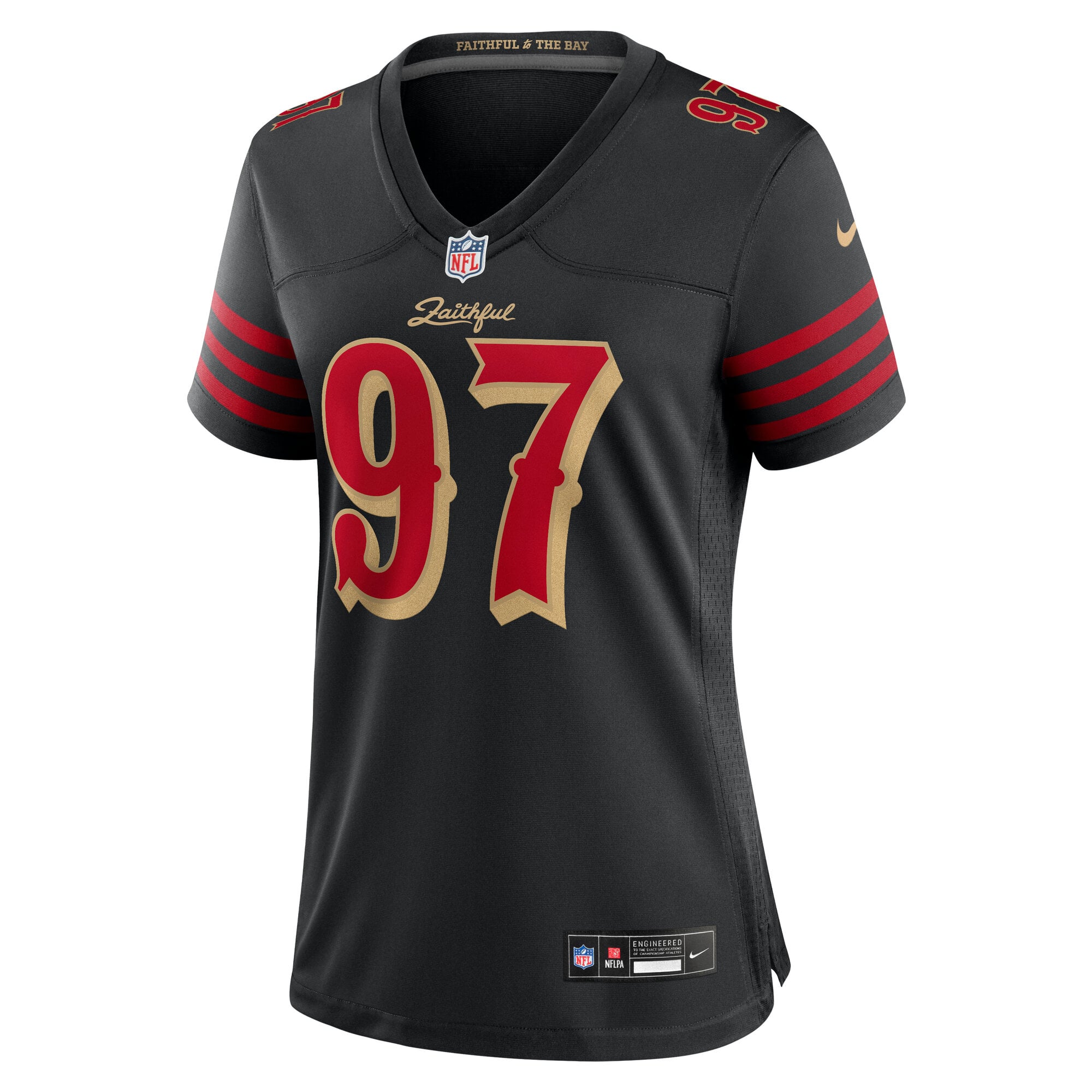 Nick Bosa San Francisco 49ers Women's 2025 Rivalries Collection Game Jersey - Black - Image 3