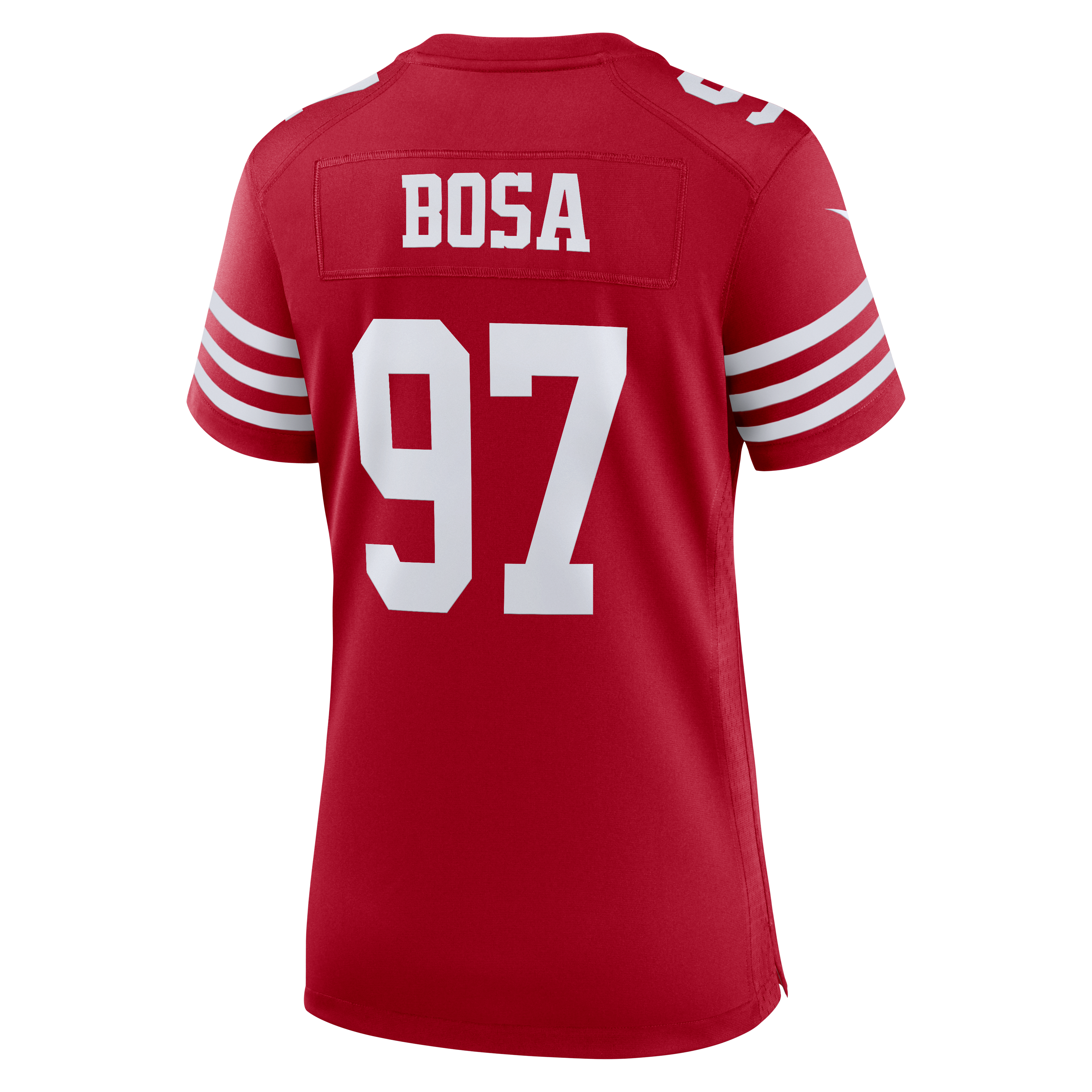 Nick Bosa San Francisco 49ers Women's 80th Anniversary Game Jersey - Scarlet - Image 4