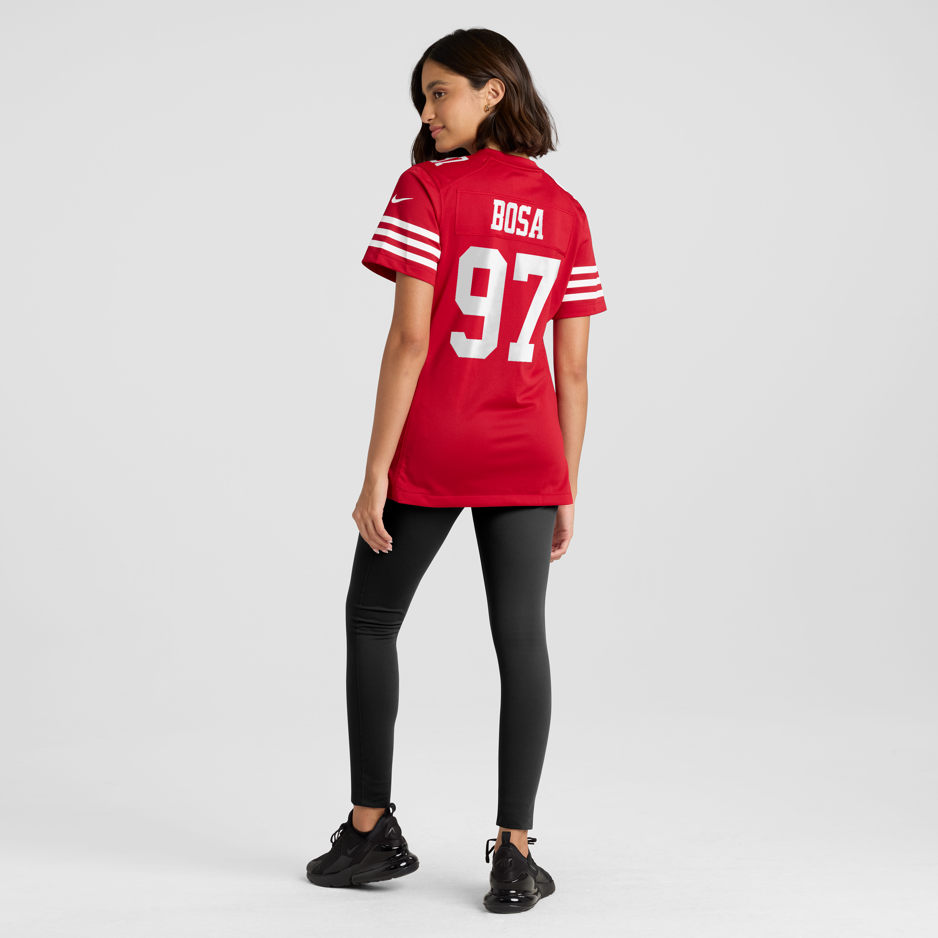 Nick Bosa San Francisco 49ers Women's 80th Anniversary Game Jersey - Scarlet - Image 6