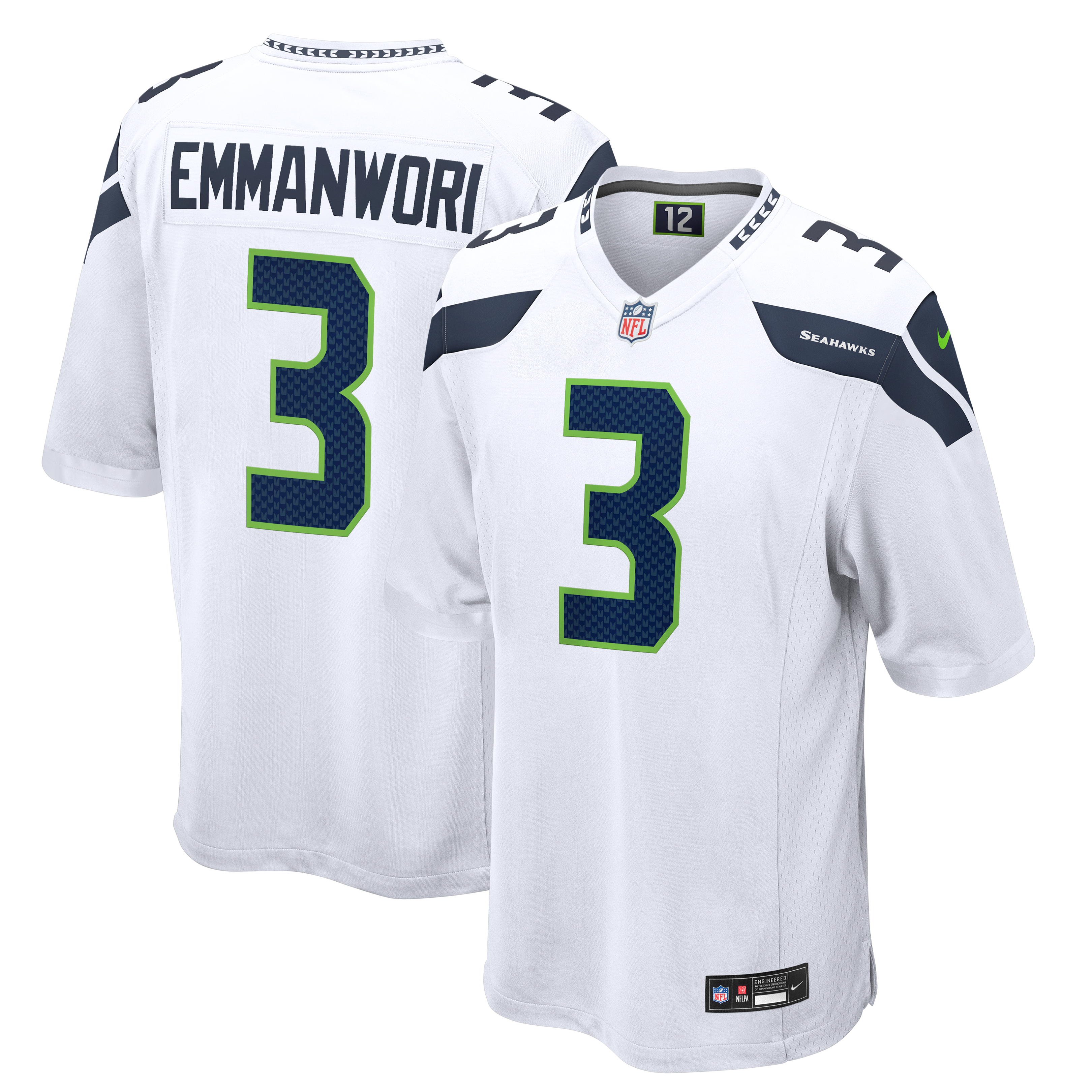 Nick Emmanwori Seattle Seahawks Game Jersey - White