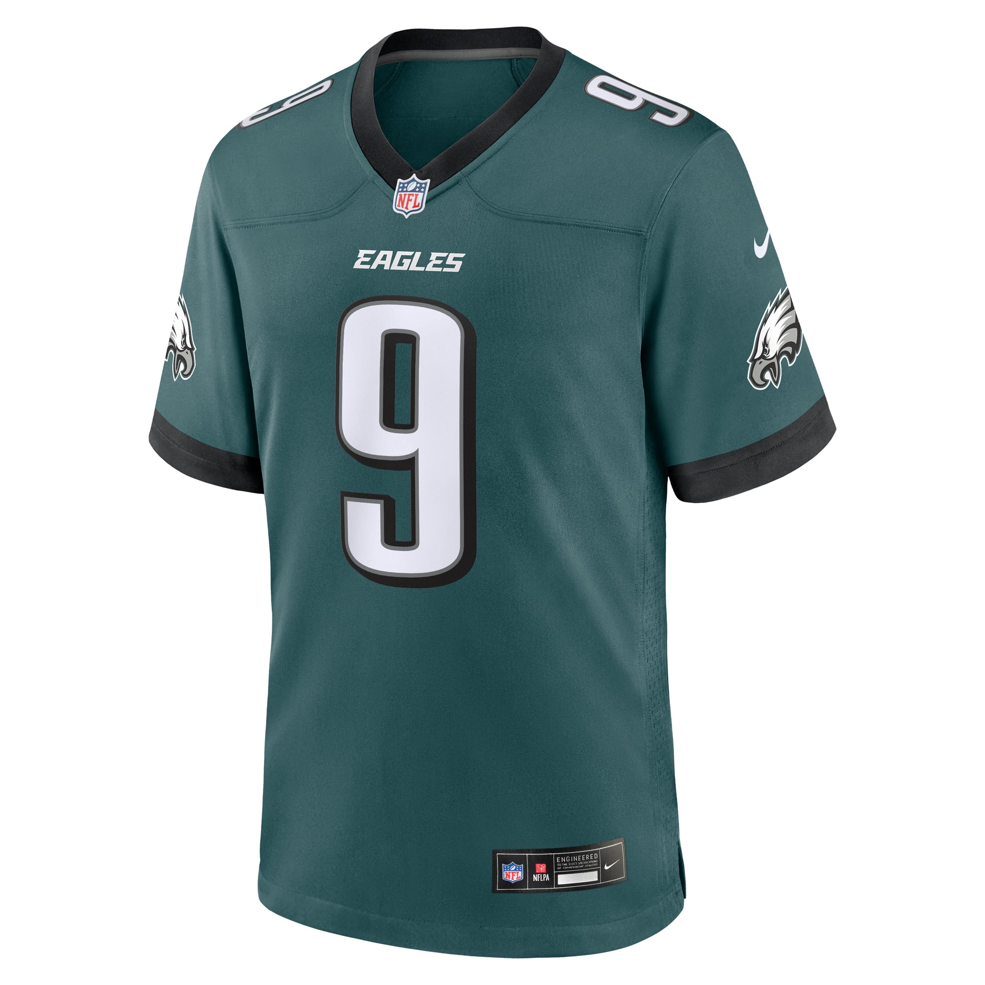 Nick Foles Philadelphia Eagles Team Retired Player Game Jersey - Midnight Green - Image 3