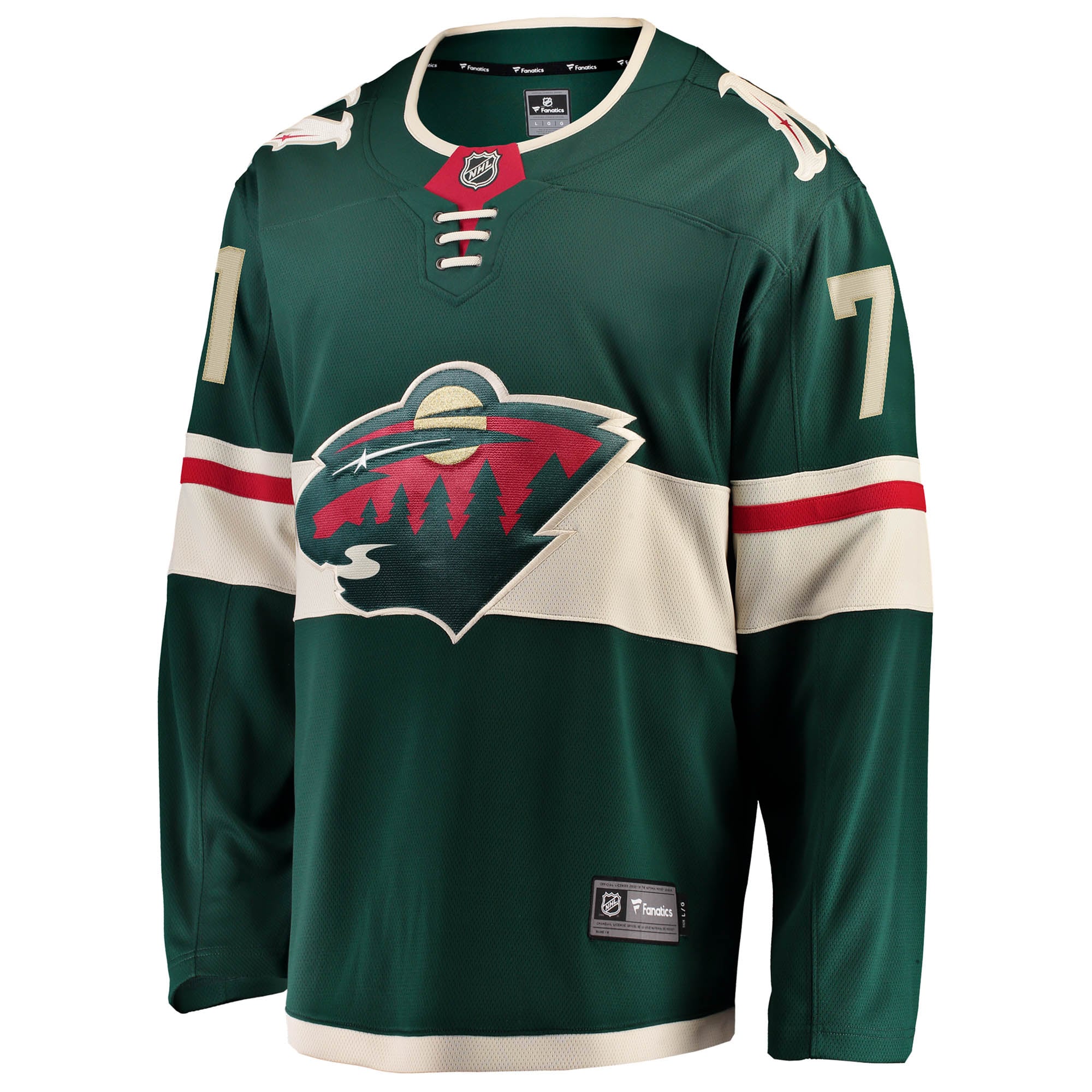 Nick Foligno Minnesota Wild Home Breakaway Jersey - Green - Image 3