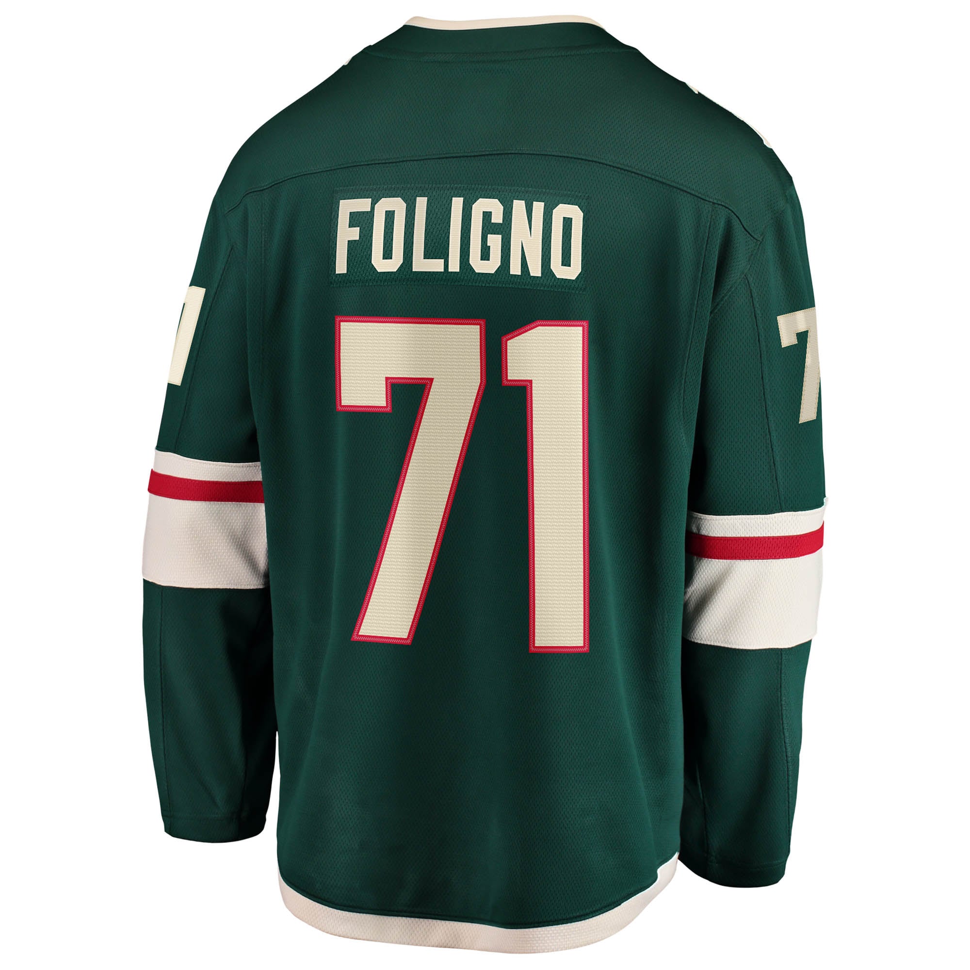 Nick Foligno Minnesota Wild Home Breakaway Jersey - Green - Image 4