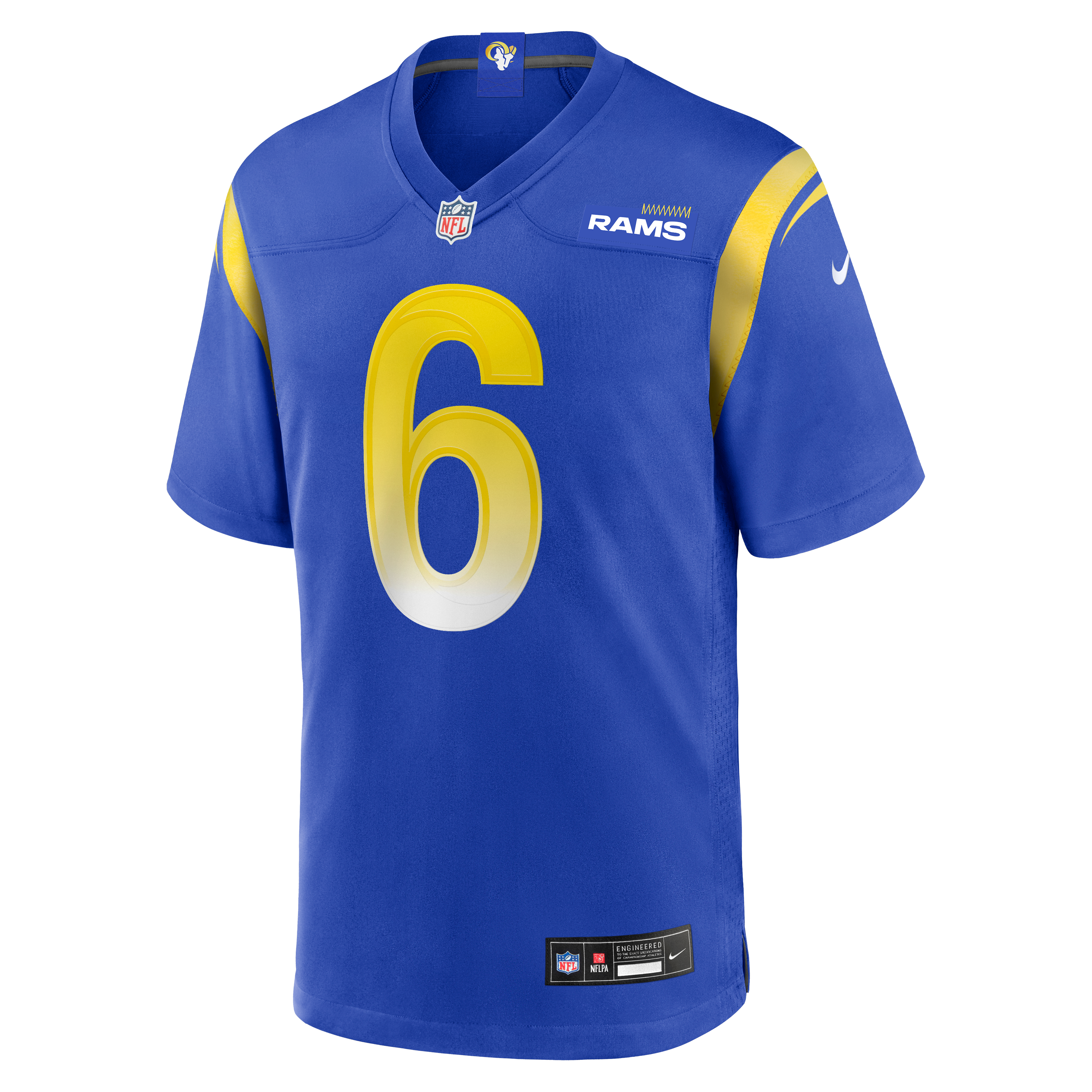 Nick Hampton Los Angeles Rams Team Game Jersey - Royal - Image 3