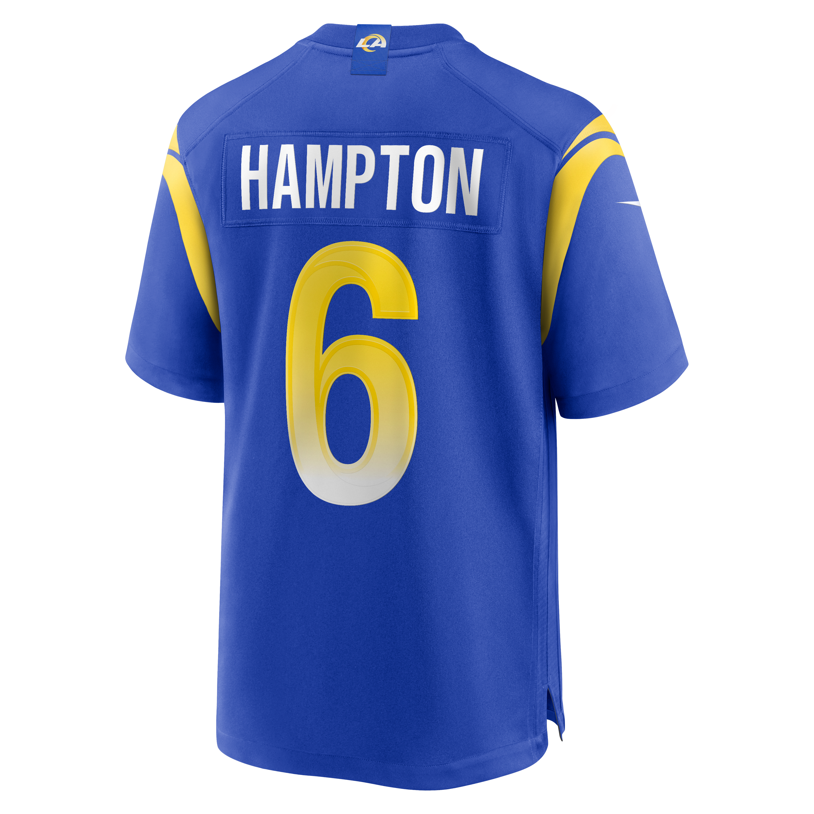 Nick Hampton Los Angeles Rams Team Game Jersey - Royal - Image 4