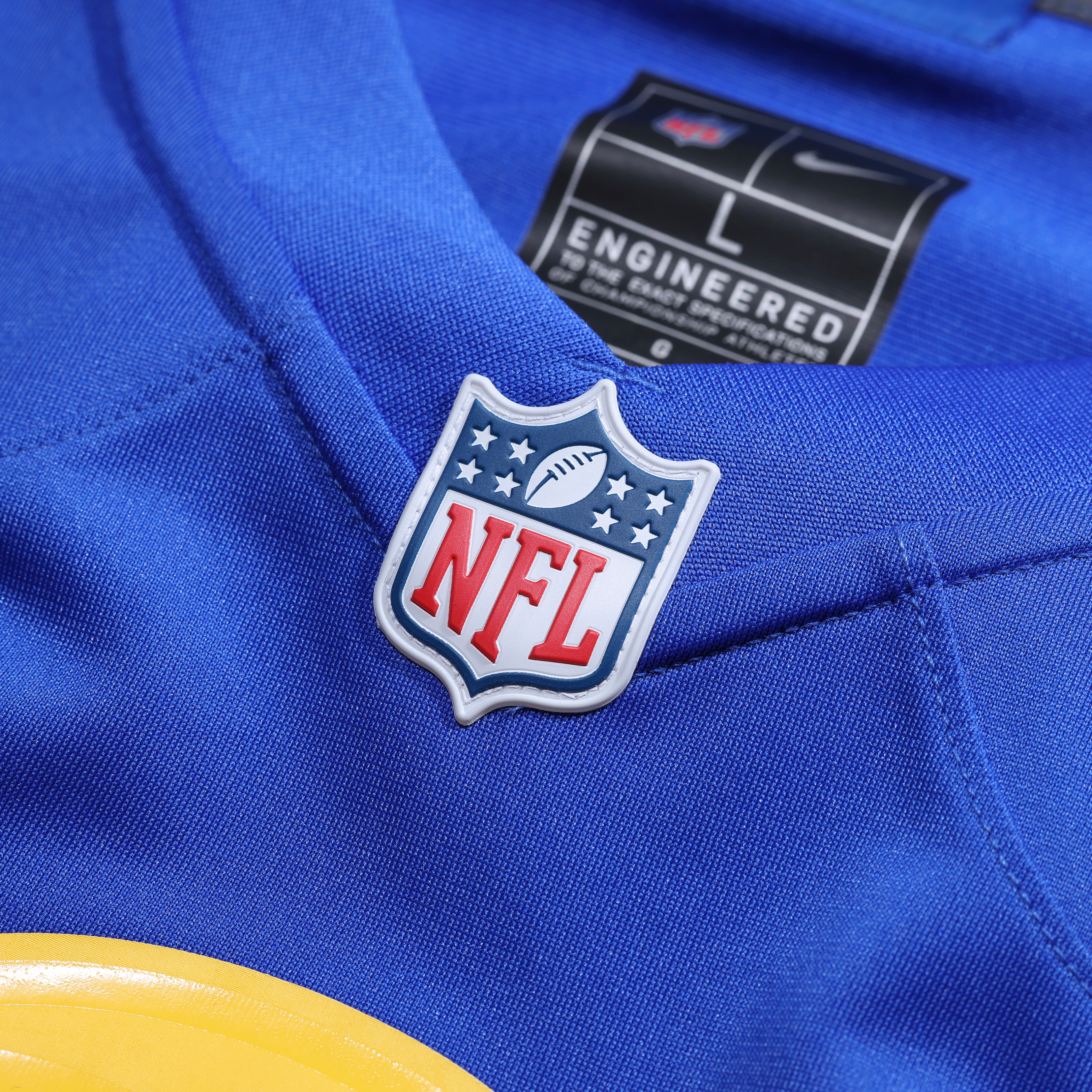 Nick Hampton Los Angeles Rams Team Game Jersey - Royal - Image 5