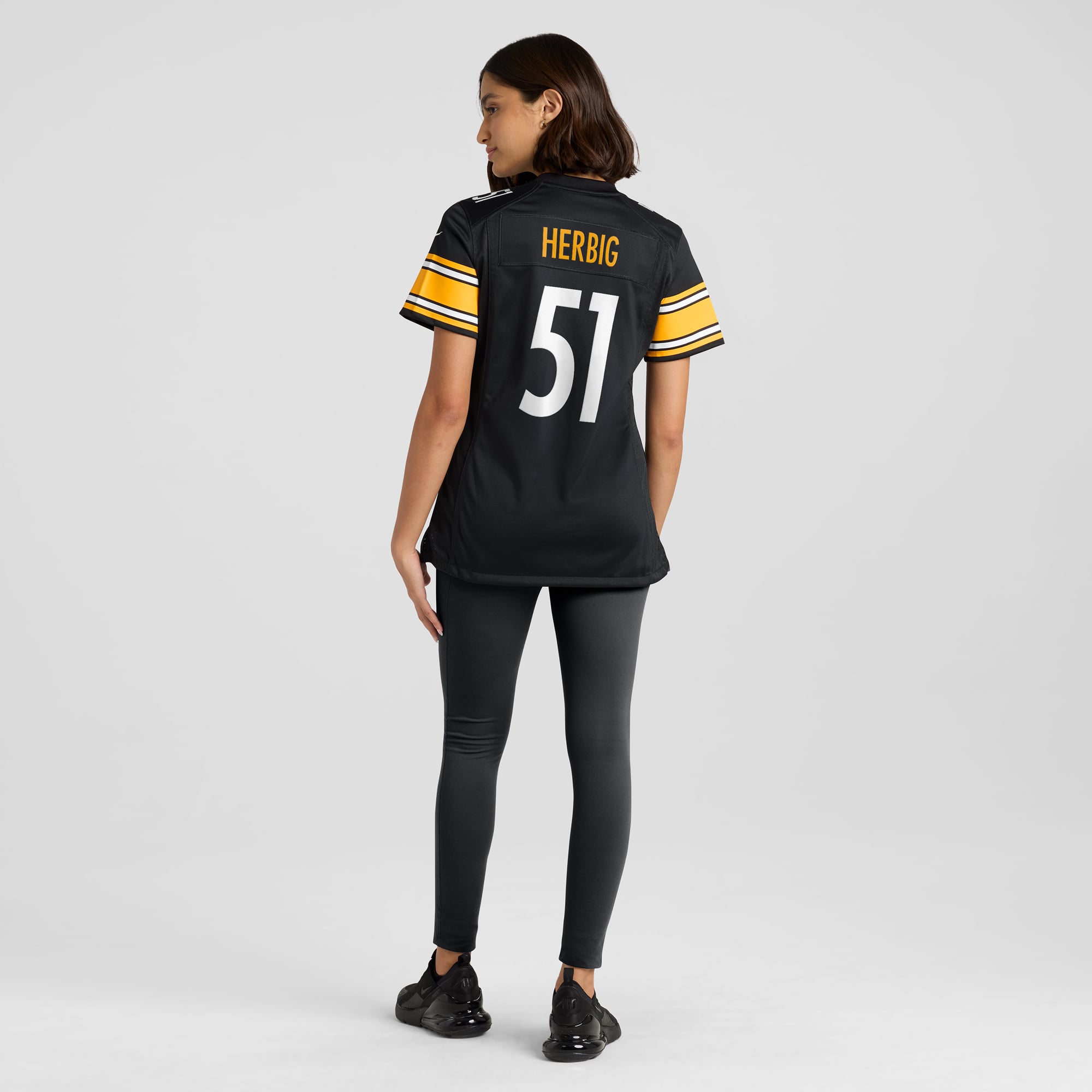Nick Herbig Pittsburgh Steelers Women's Game Jersey - Black - Image 6