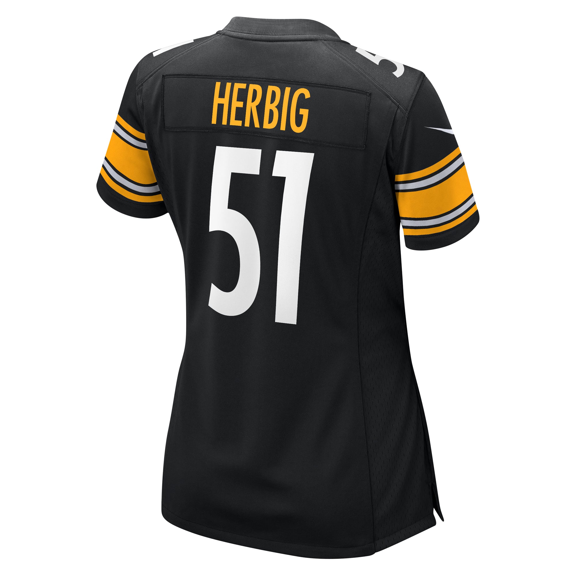 Nick Herbig Pittsburgh Steelers Women's Game Jersey - Black - Image 4