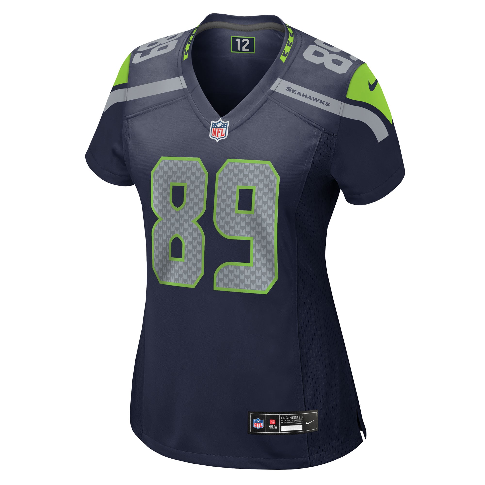 Nick Kallerup Seattle Seahawks Women's Team Game Jersey - College Navy - Image 3