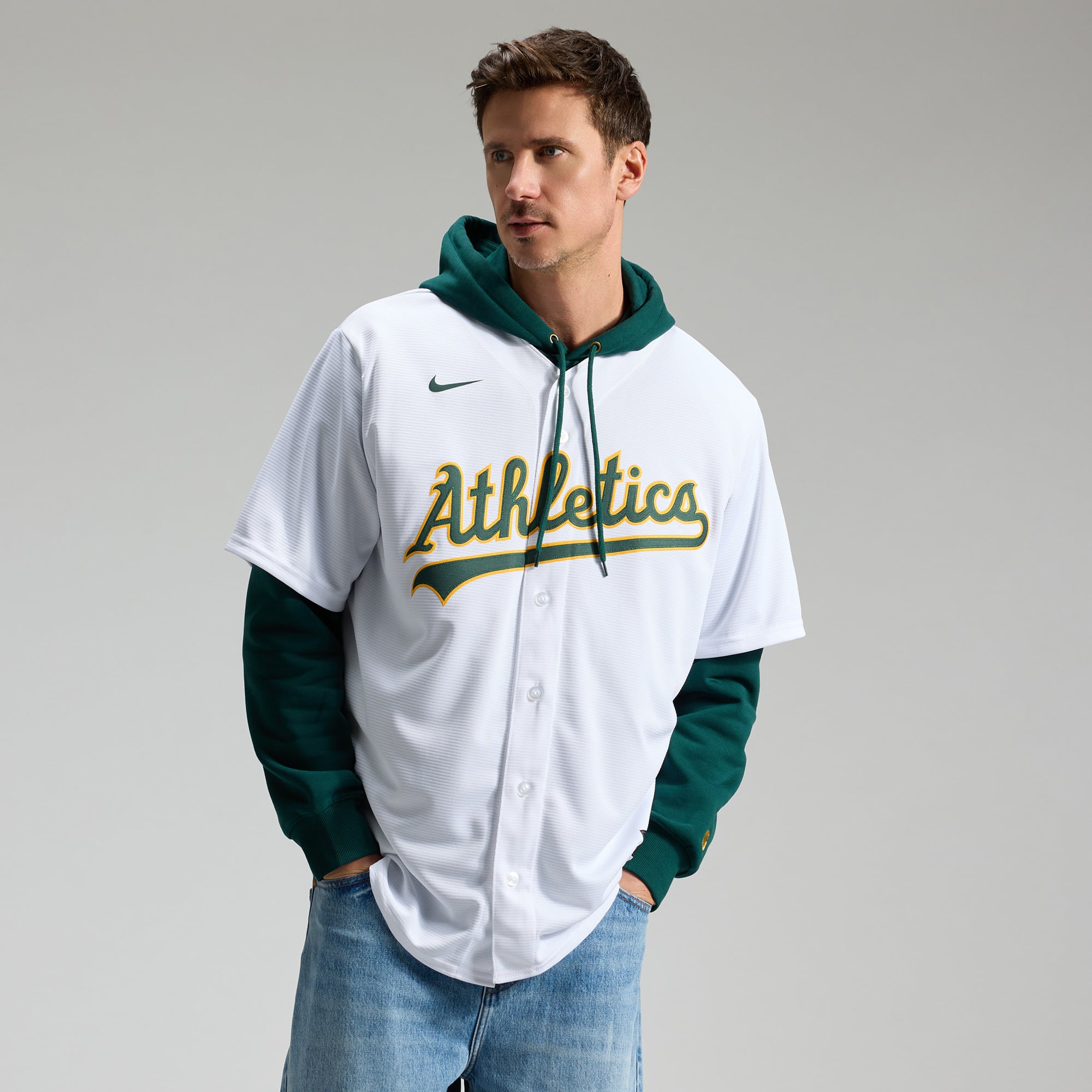 Nick Kurtz Athletics Home Player Jersey - White - Image 5