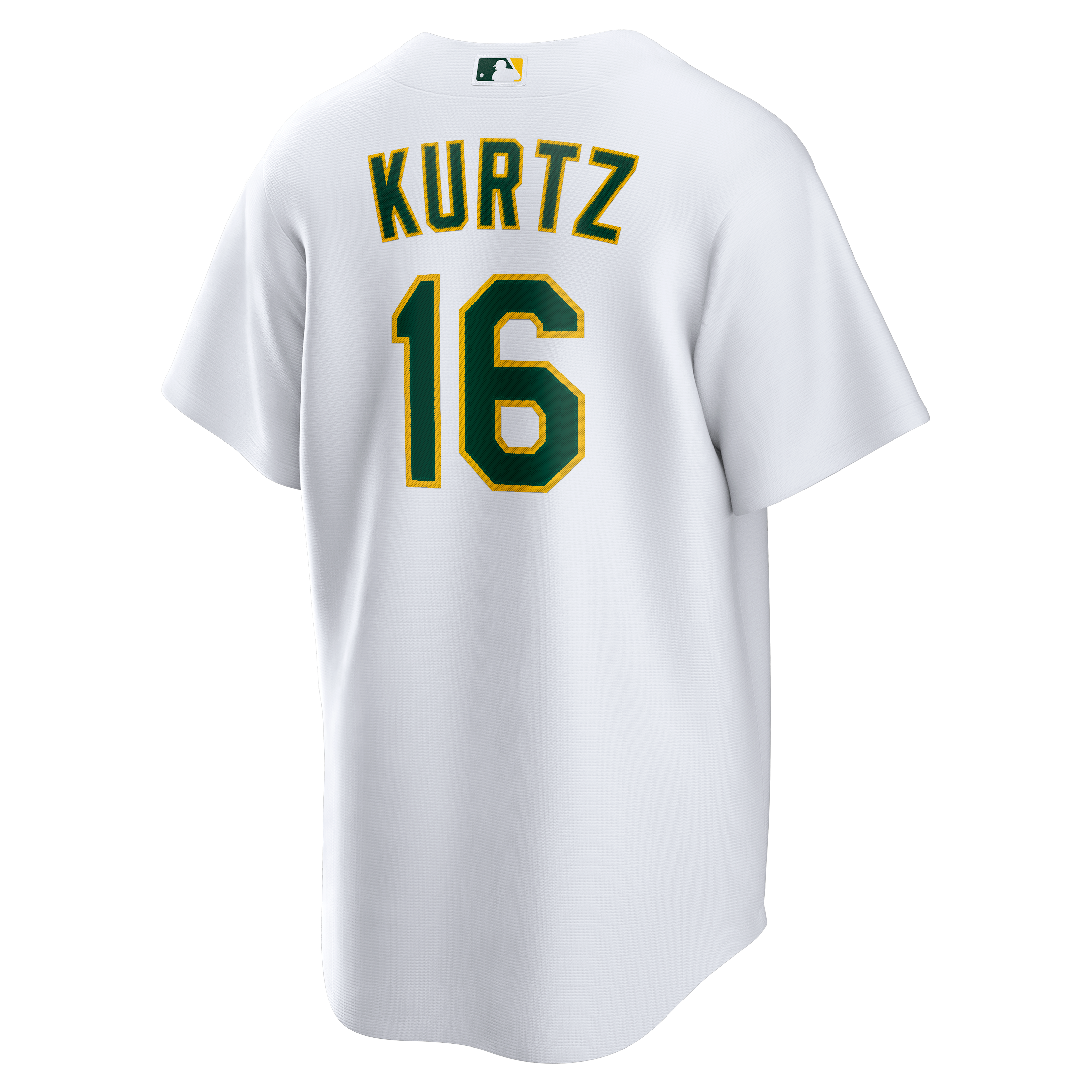 Nick Kurtz Athletics Home Player Jersey - White - Image 4
