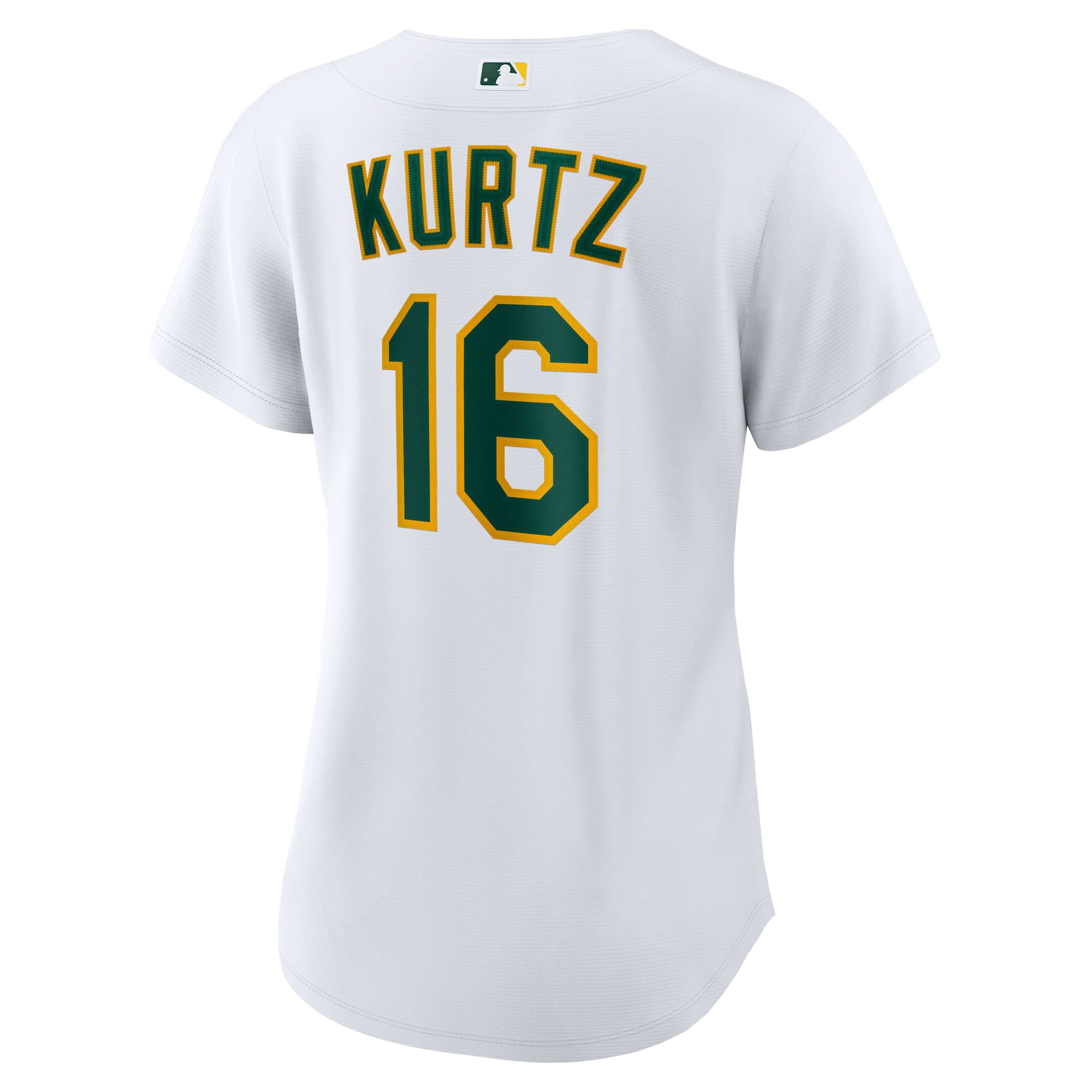 Nick Kurtz Athletics Women's Home Player Jersey - White - Image 4