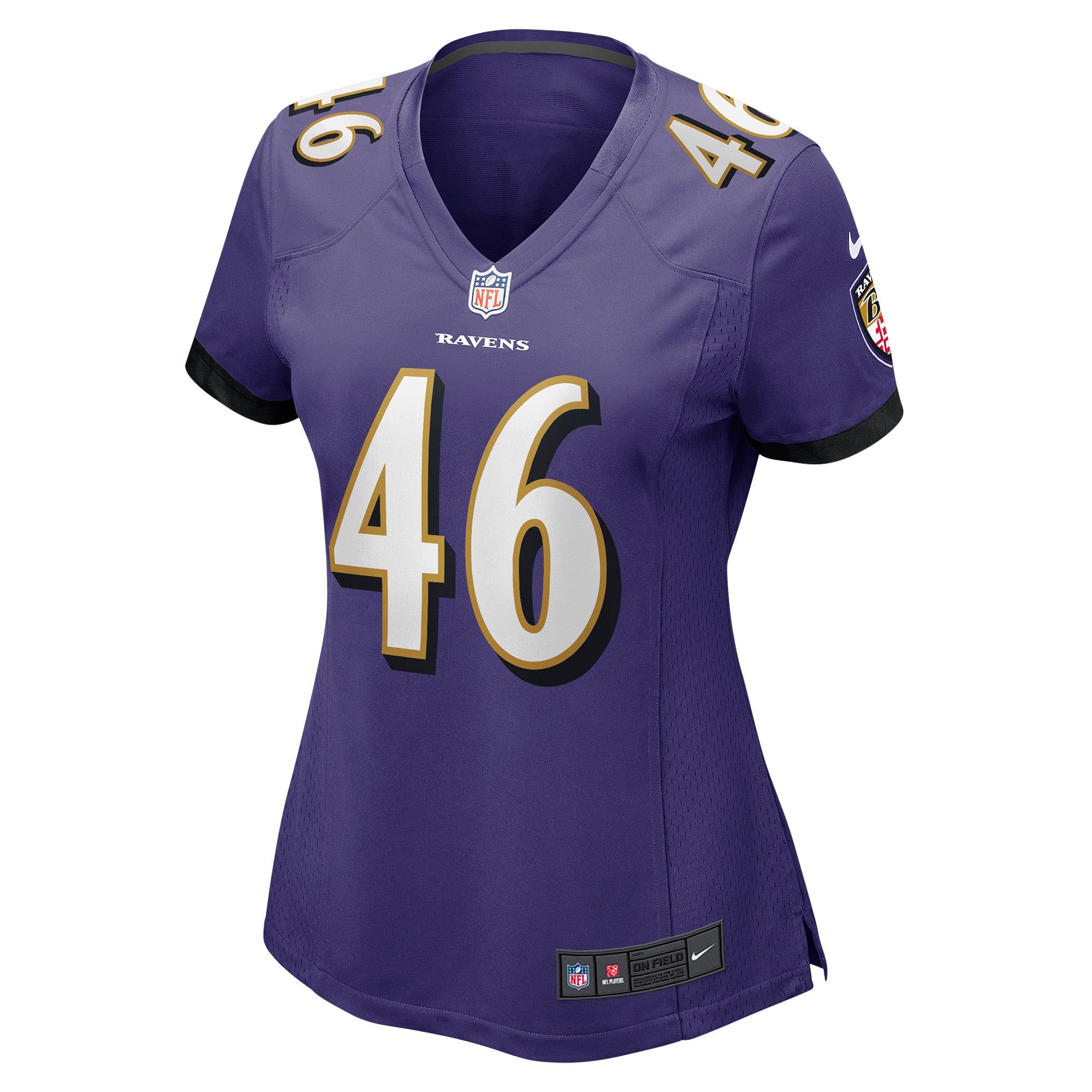 Nick Moore Baltimore Ravens Women's Game Player Jersey - Purple - Image 3