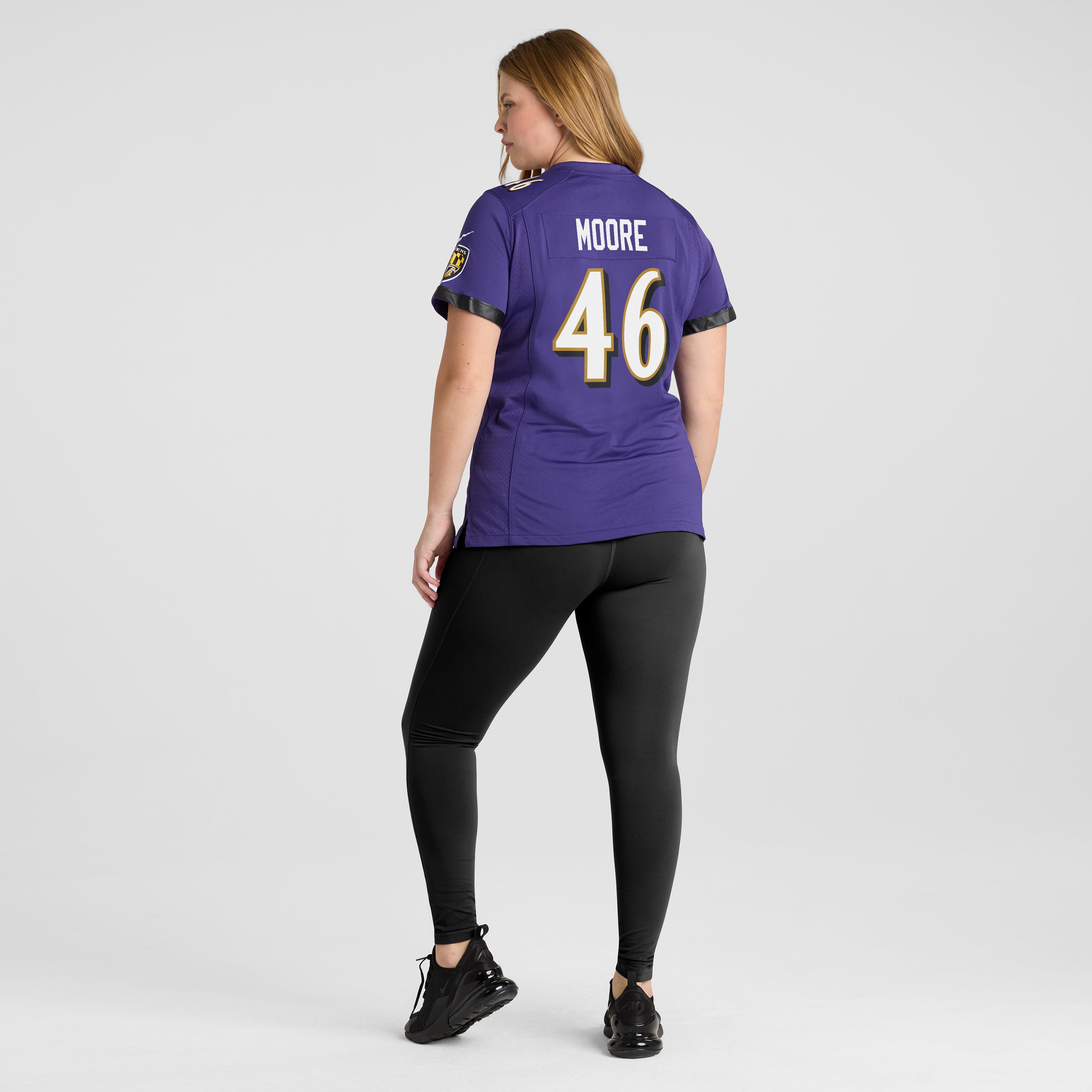 Nick Moore Baltimore Ravens Women's Game Player Jersey - Purple - Image 8