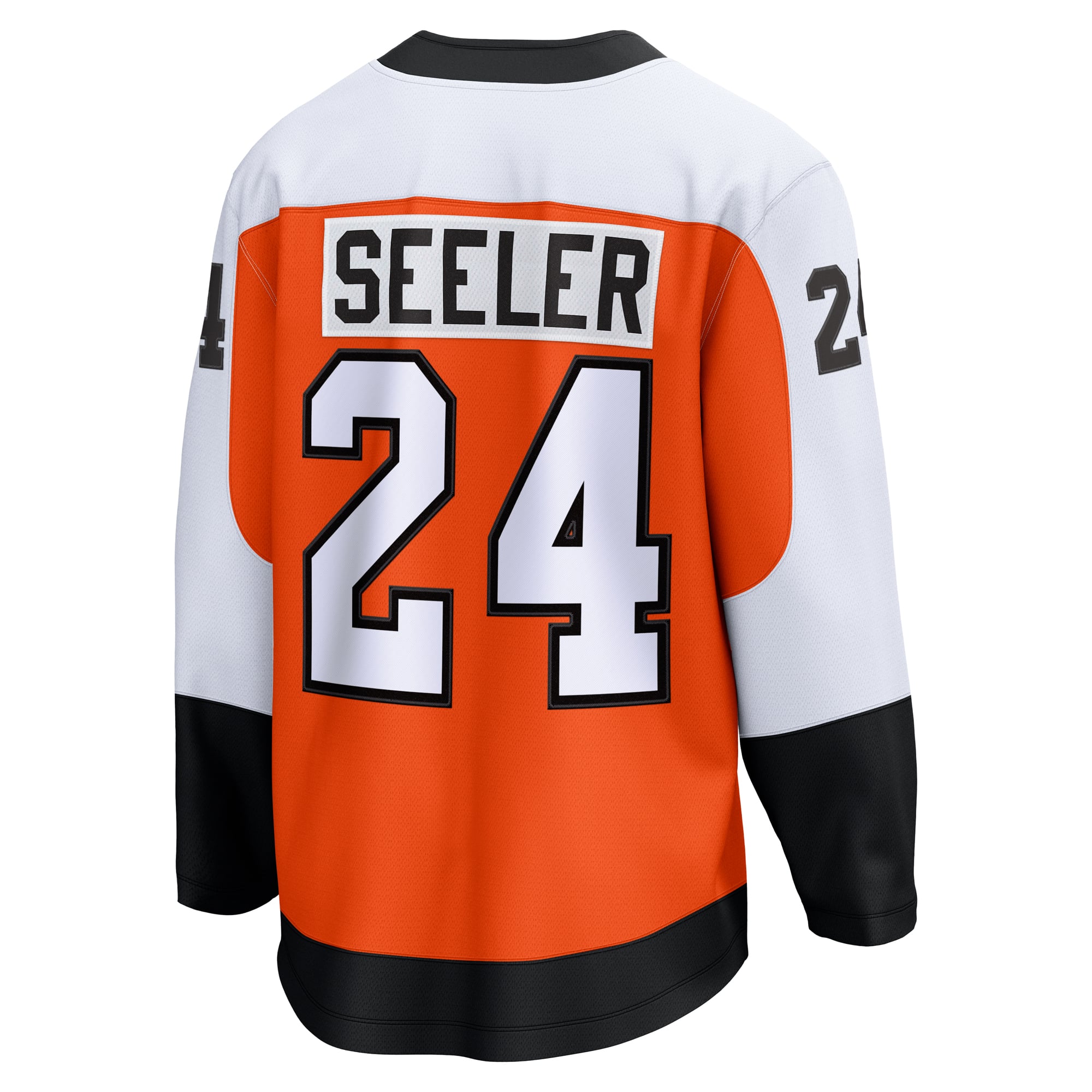 Nick Seeler Philadelphia Flyers Home Breakaway Jersey - Orange - Image 4