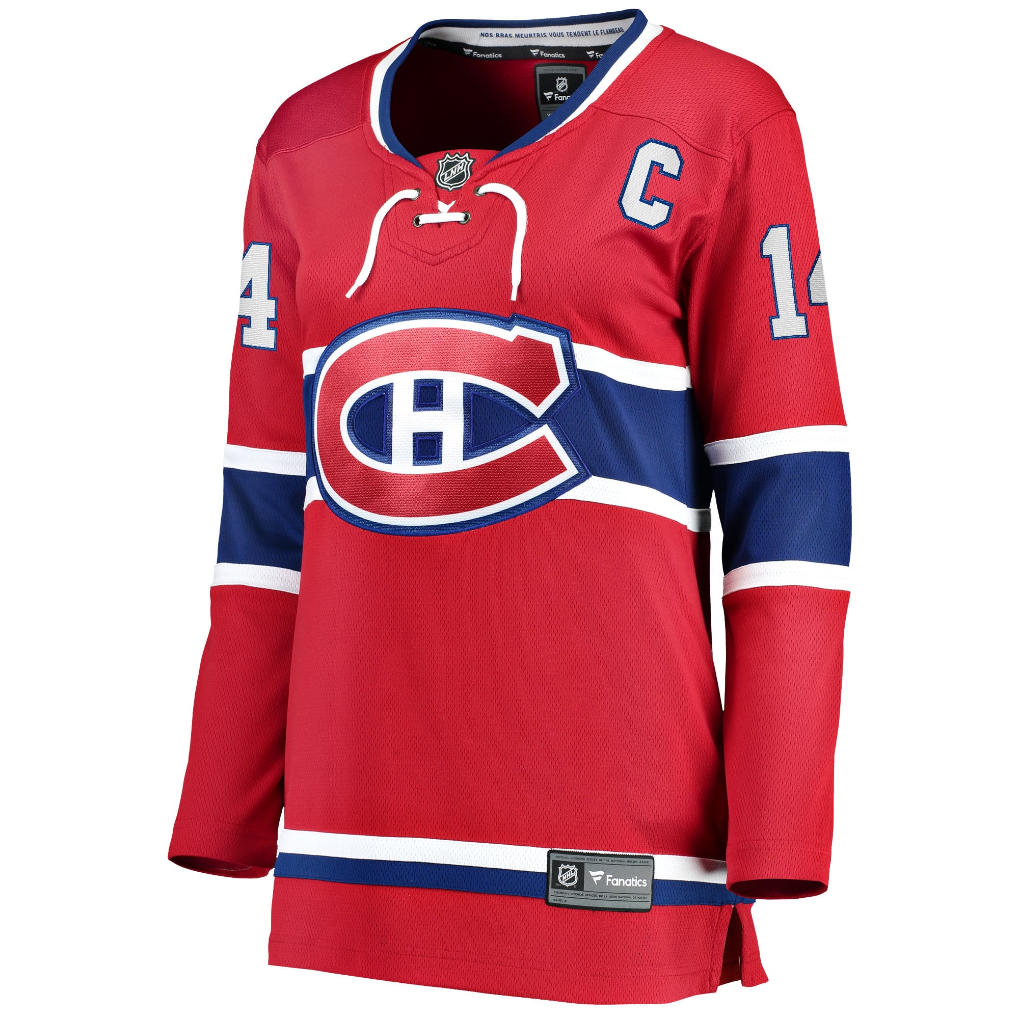 Nick Suzuki Montreal Canadiens Women's Home Captain Patch Breakaway Player Jersey - Red - Image 3