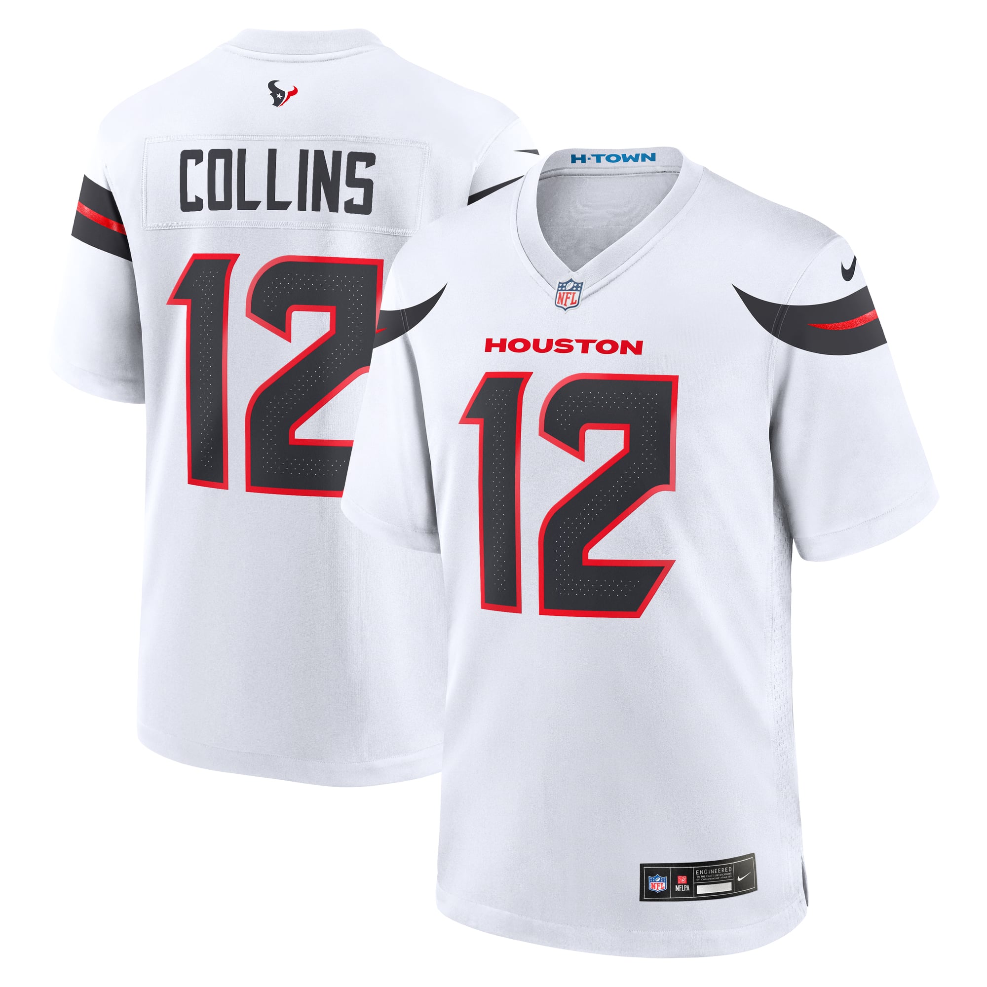 Nico Collins Houston Texans Game Jersey - White - Image 2
