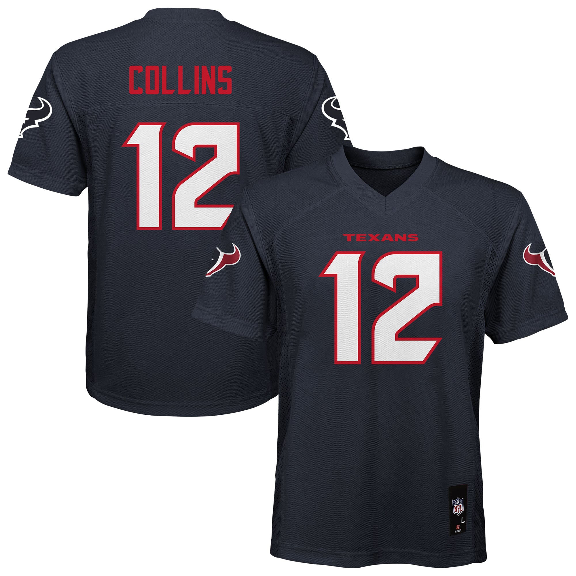 Nico Collins Houston Texans Youth Jersey - Navy - Image 2
