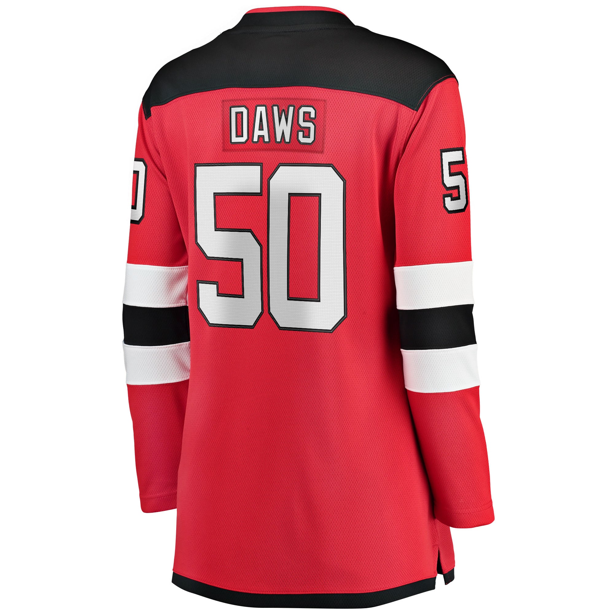 Nico Daws New Jersey Devils Women's Home Breakaway Player Jersey - Red - Image 4