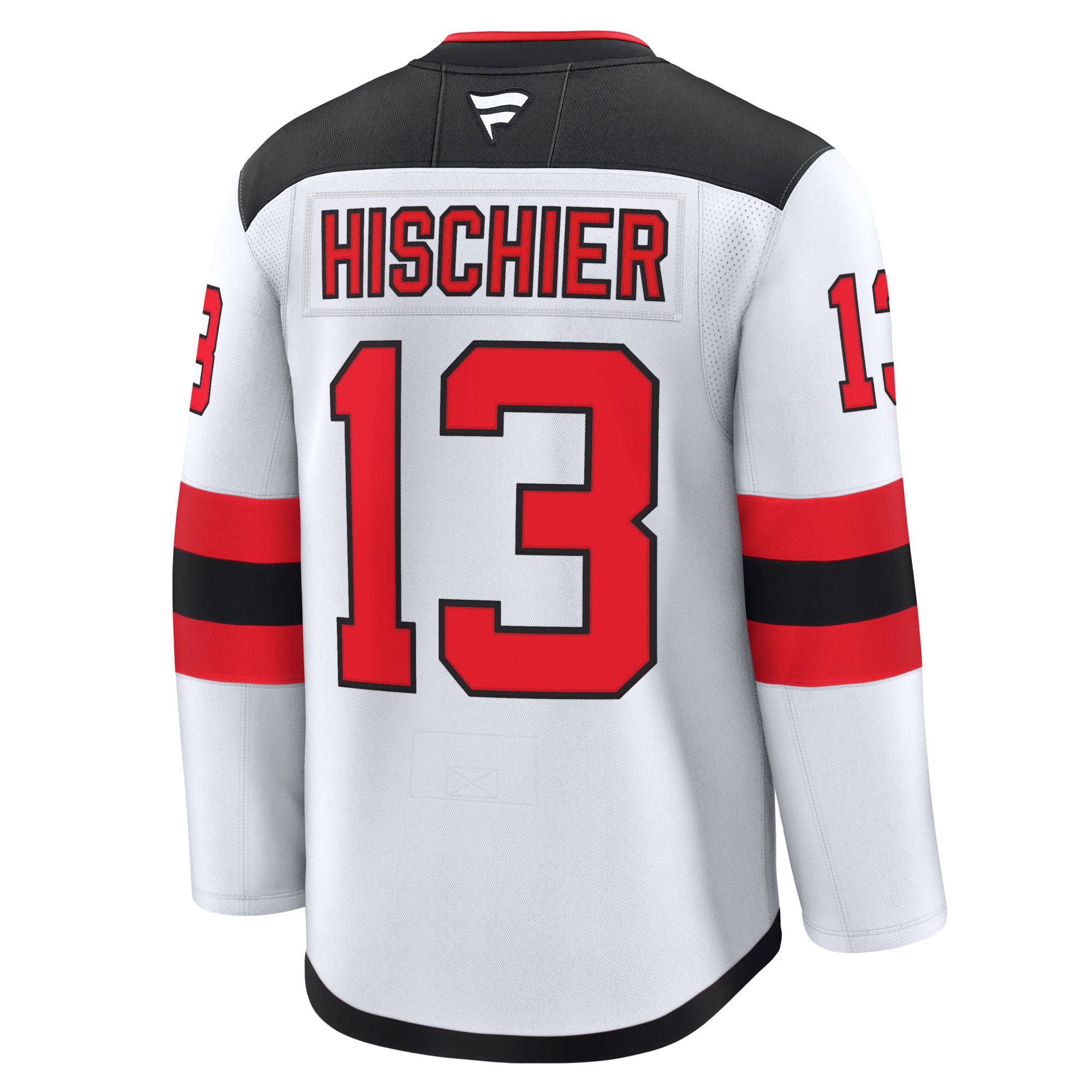 Nico Hischier New Jersey Devils Home Premium Jersey - White - Image 4