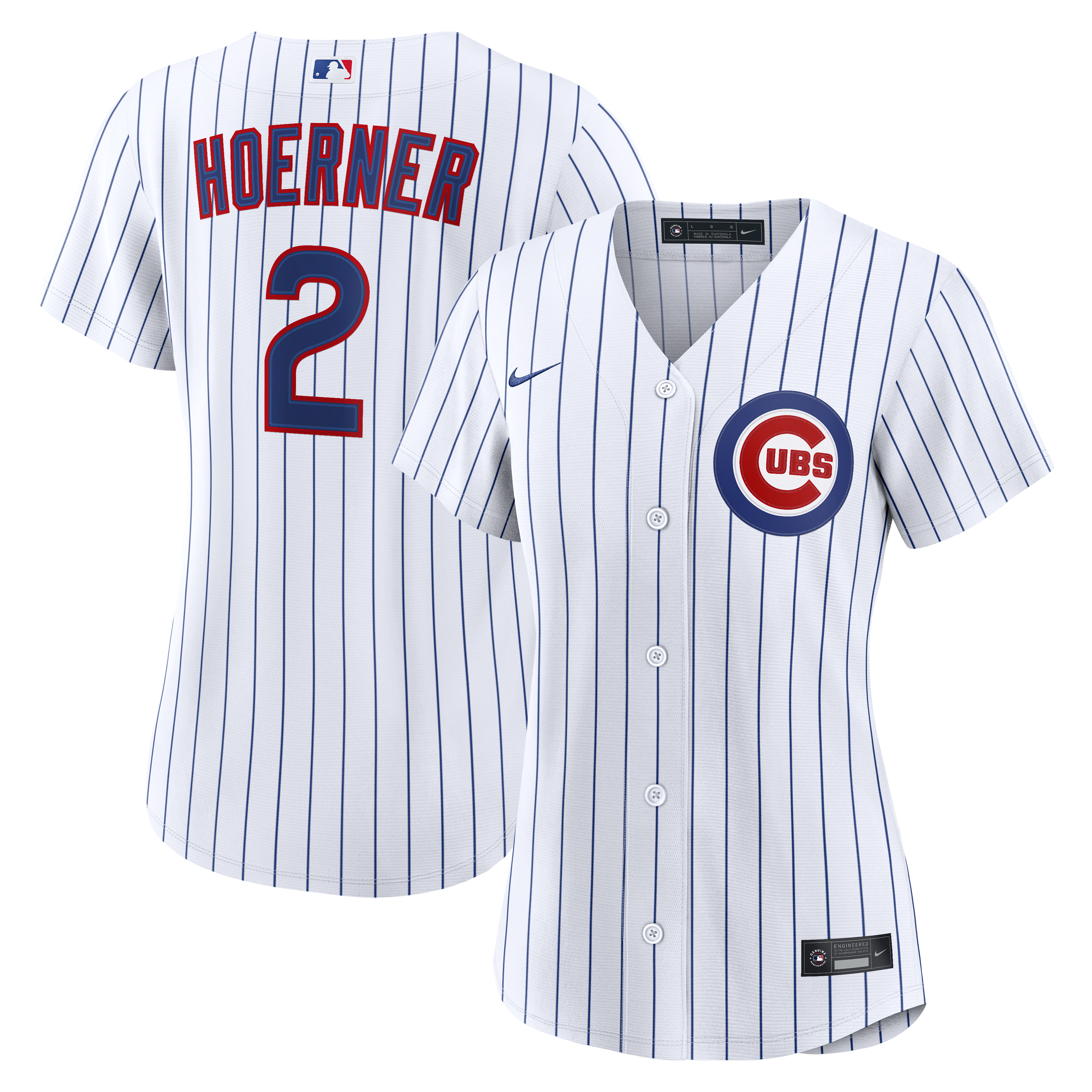 Nico Hoerner Chicago Cubs Women's Home Jersey - White - Image 2