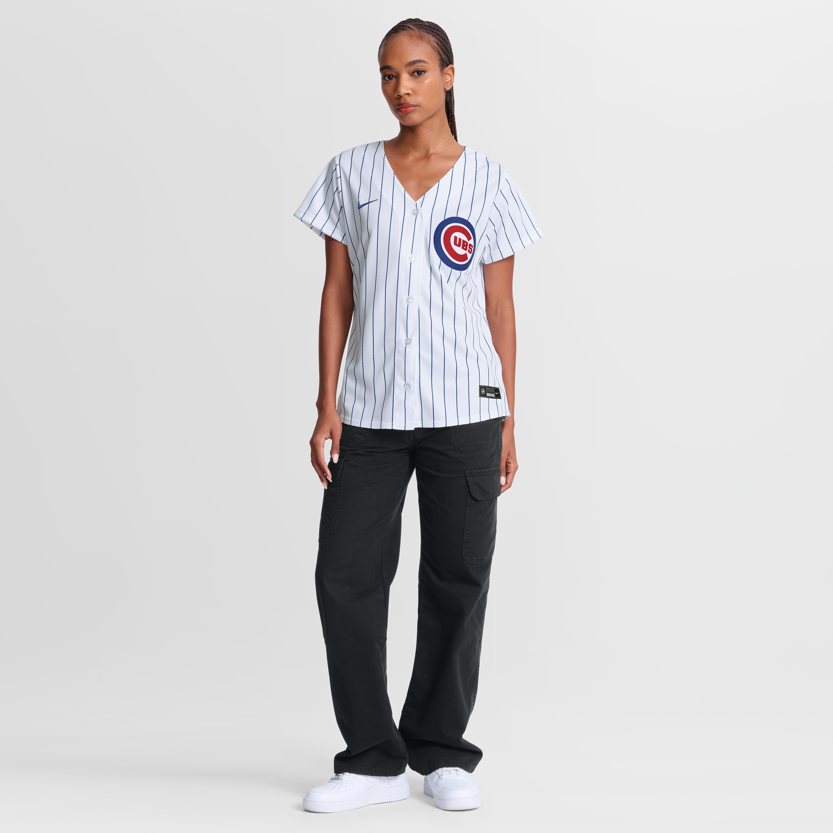 Nico Hoerner Chicago Cubs Women's Home Jersey - White - Image 7