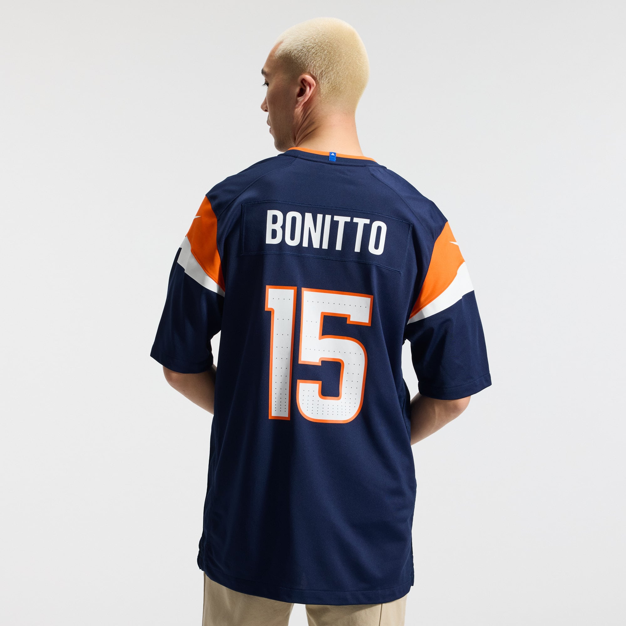 Nik Bonitto Denver Broncos Alternate Game Jersey - Navy - Navy - Image 5