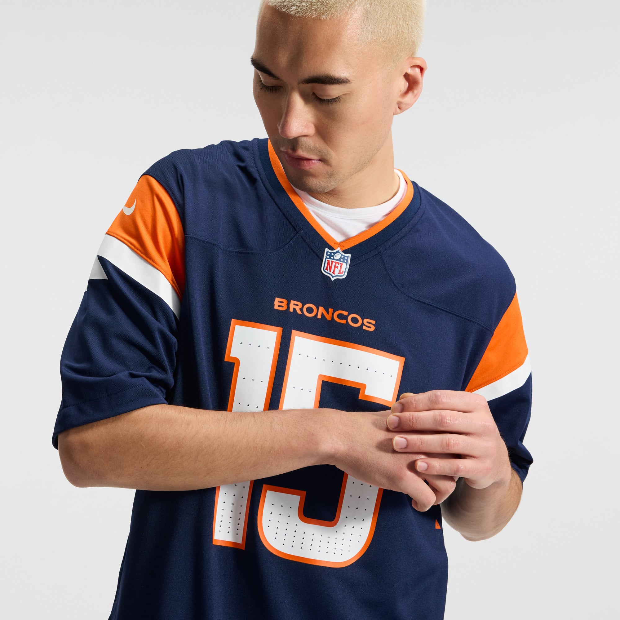 Nik Bonitto Denver Broncos Alternate Game Jersey - Navy - Navy - Image 12