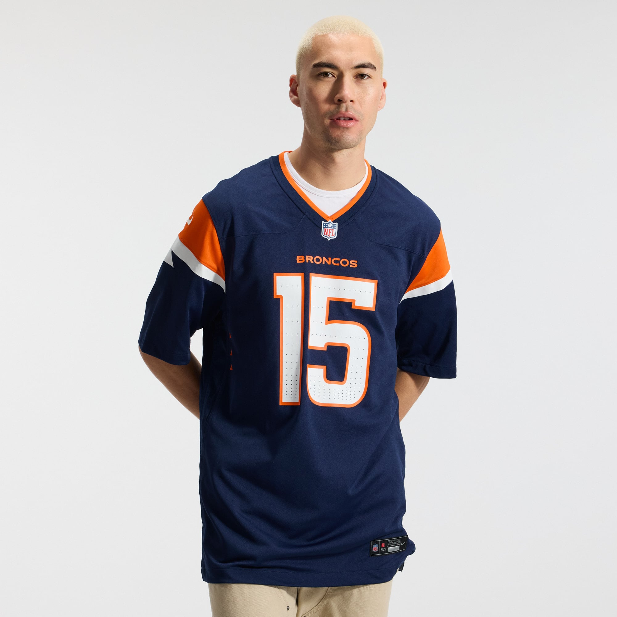 Nik Bonitto Denver Broncos Alternate Game Jersey - Navy - Navy - Image 4