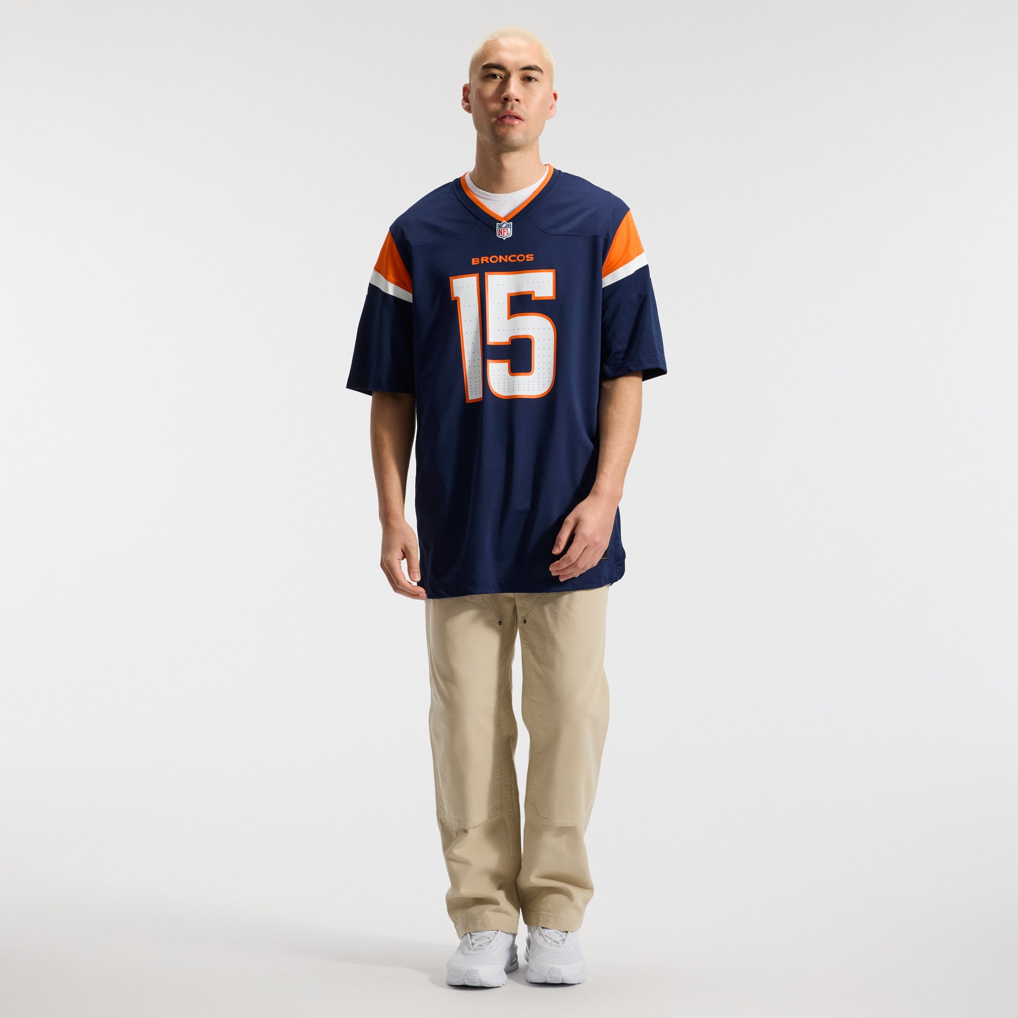 Nik Bonitto Denver Broncos Alternate Game Jersey - Navy - Navy - Image 6