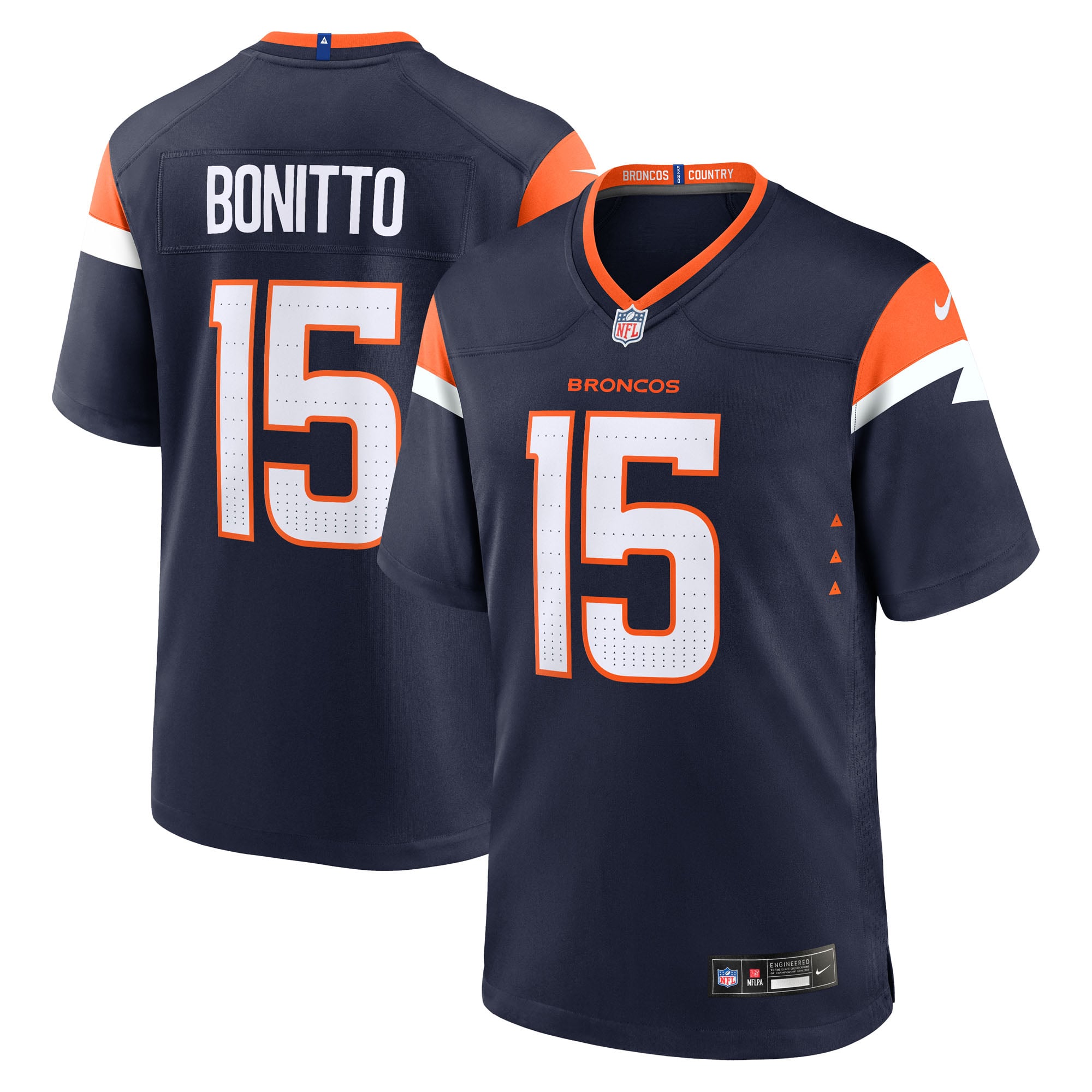 Nik Bonitto Denver Broncos Alternate Game Jersey - Navy - Navy