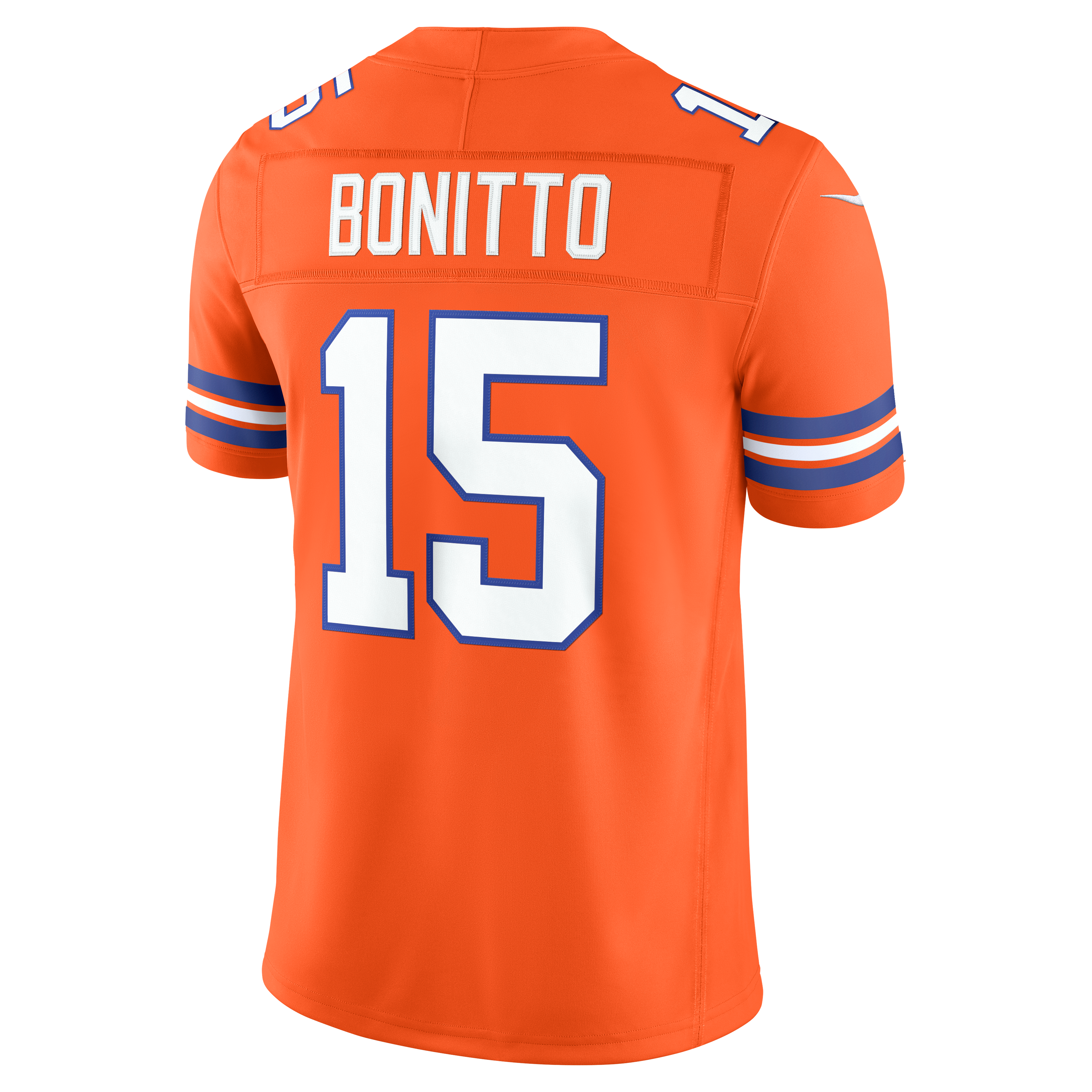 Nik Bonitto Denver Broncos Alternate Mile High Collection 1977 Throwback Vapor F.U.S.E. Stitched Limited Jersey - Orange - Image 4