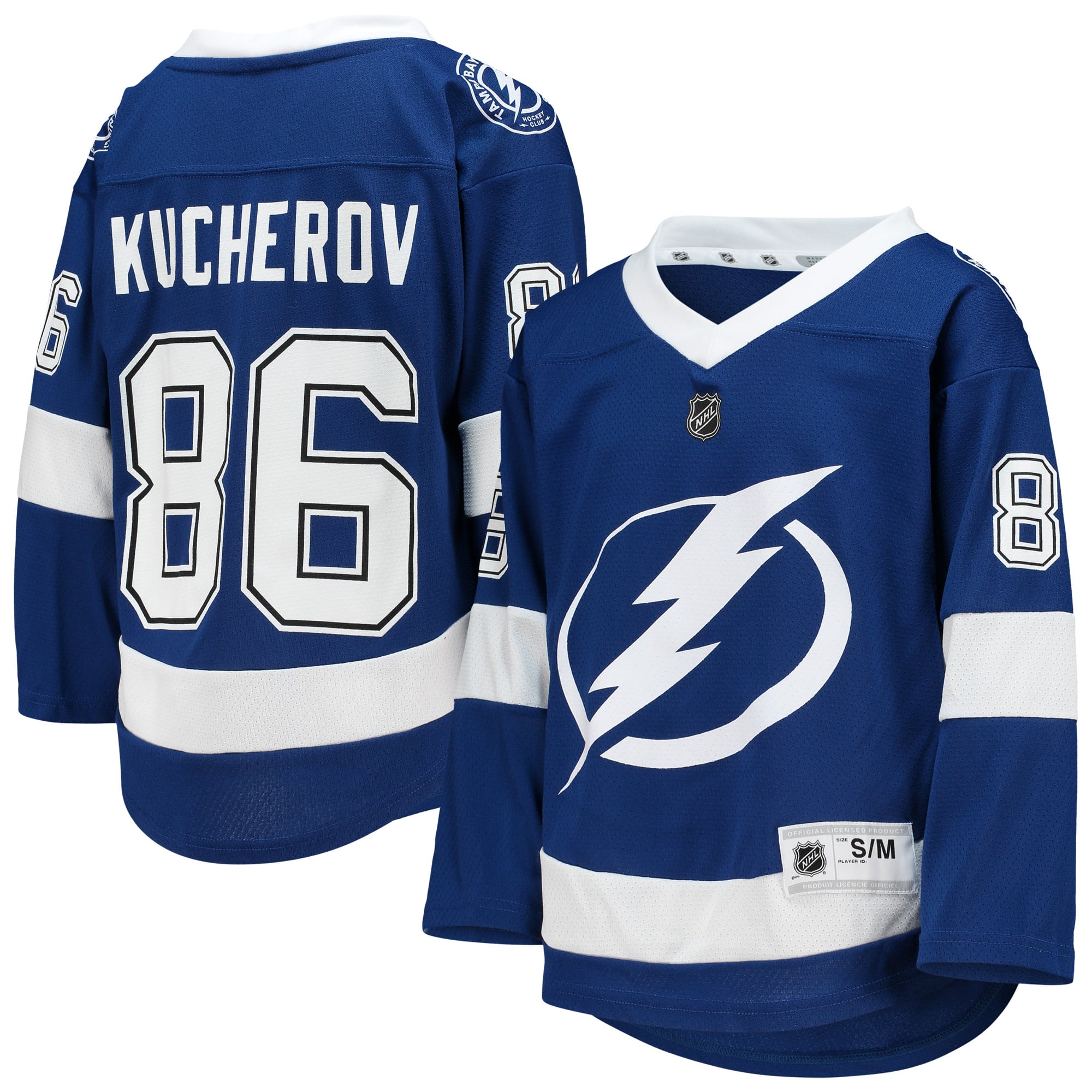 Nikita Kucherov Tampa Bay Lightning Youth Home Player Jersey - Blue - Image 2