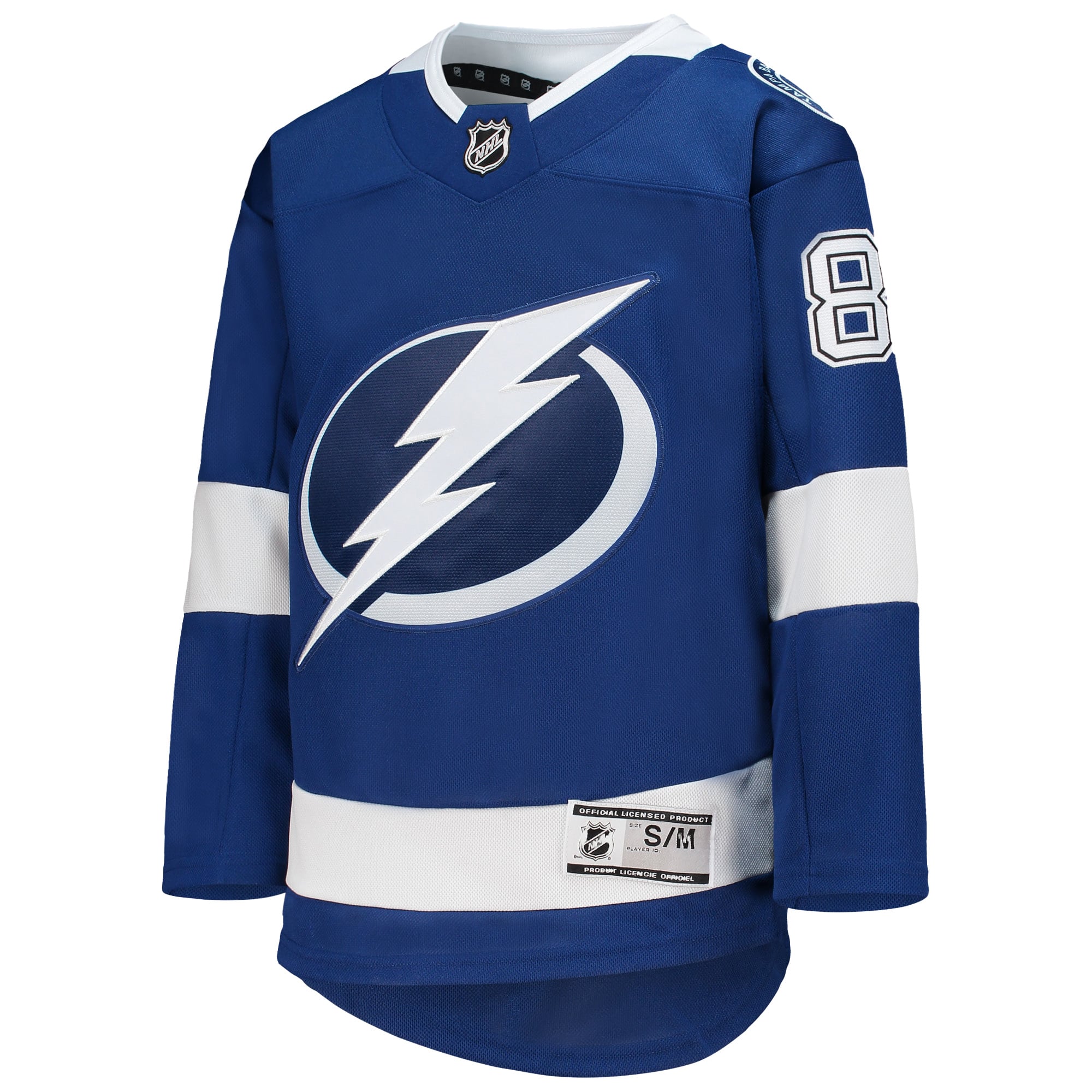 Nikita Kucherov Tampa Bay Lightning Youth Home Premier Player Jersey - Blue - Image 3