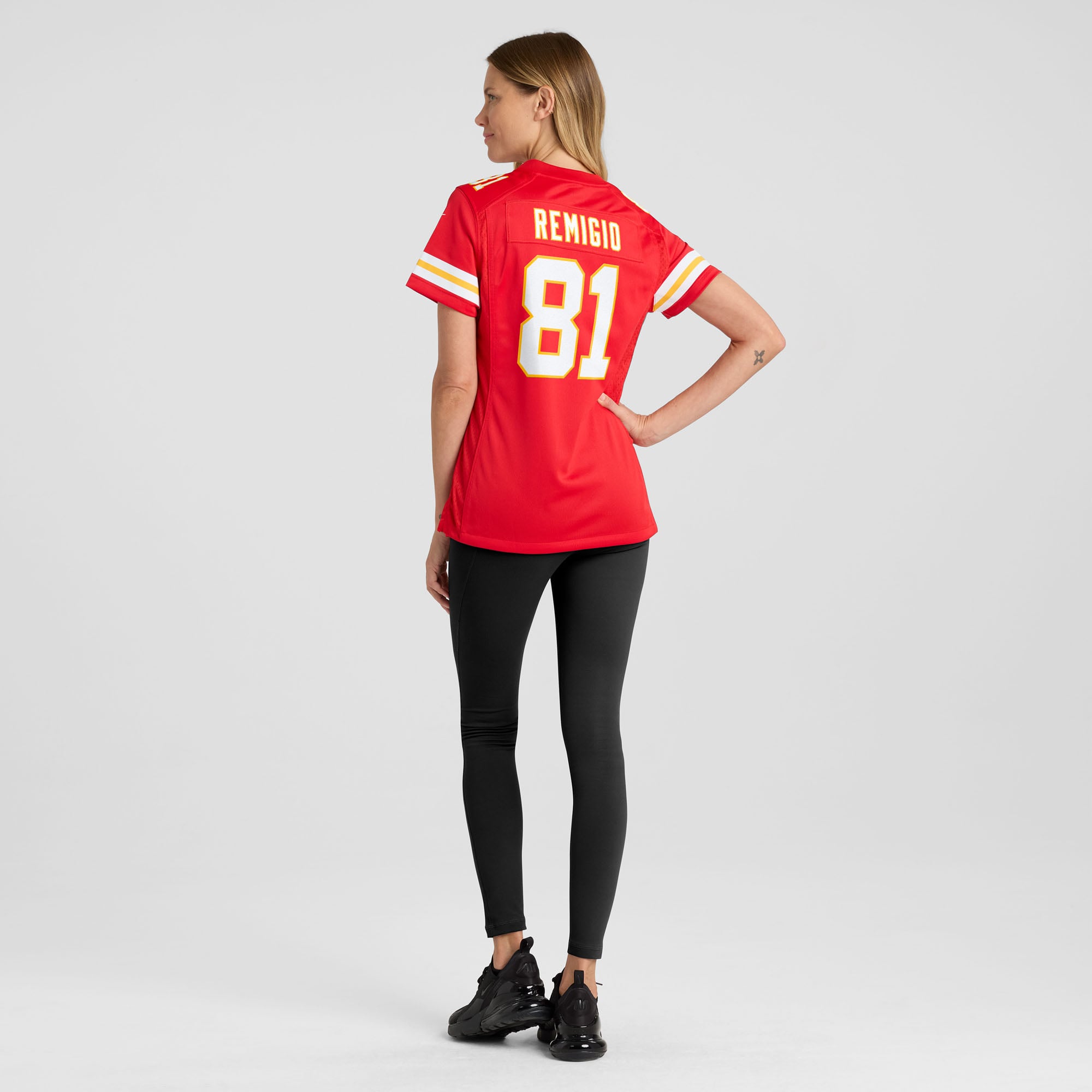 Nikko Remigio Kansas City Chiefs Women's Team Game Jersey - Red - Image 6