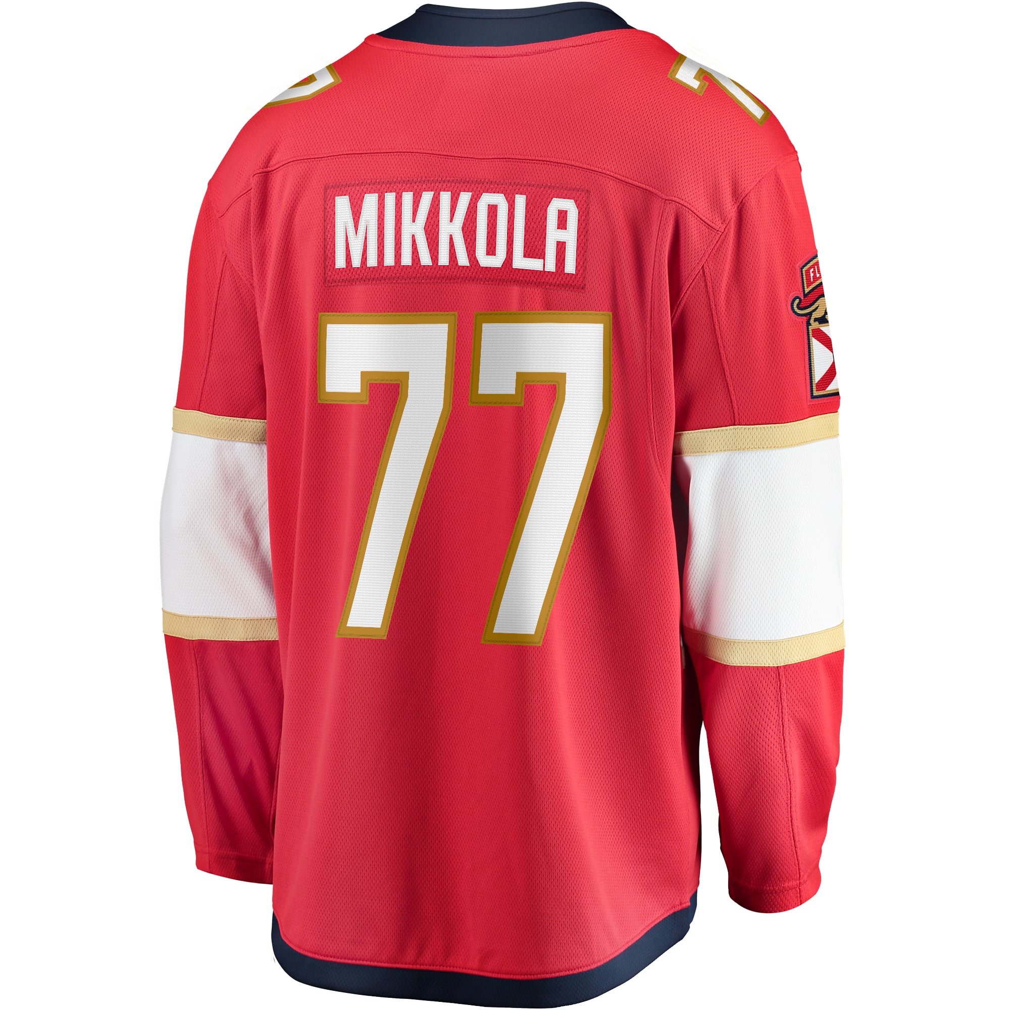 Niko Mikkola Florida Panthers Premier Breakaway Player Jersey - Red - Image 4