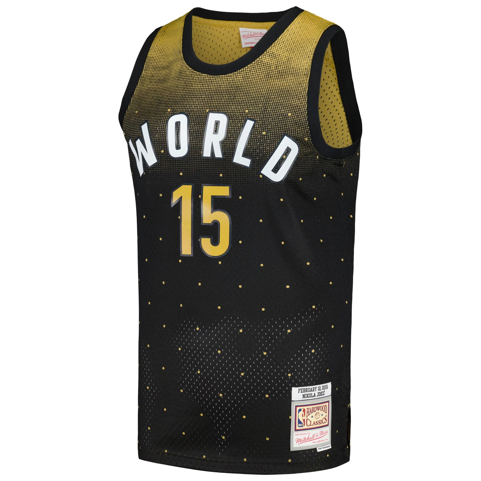 Nikola Jokic 2016 Rising Stars Challenge Hardwood Classics Swingman Jersey - Black - Image 3