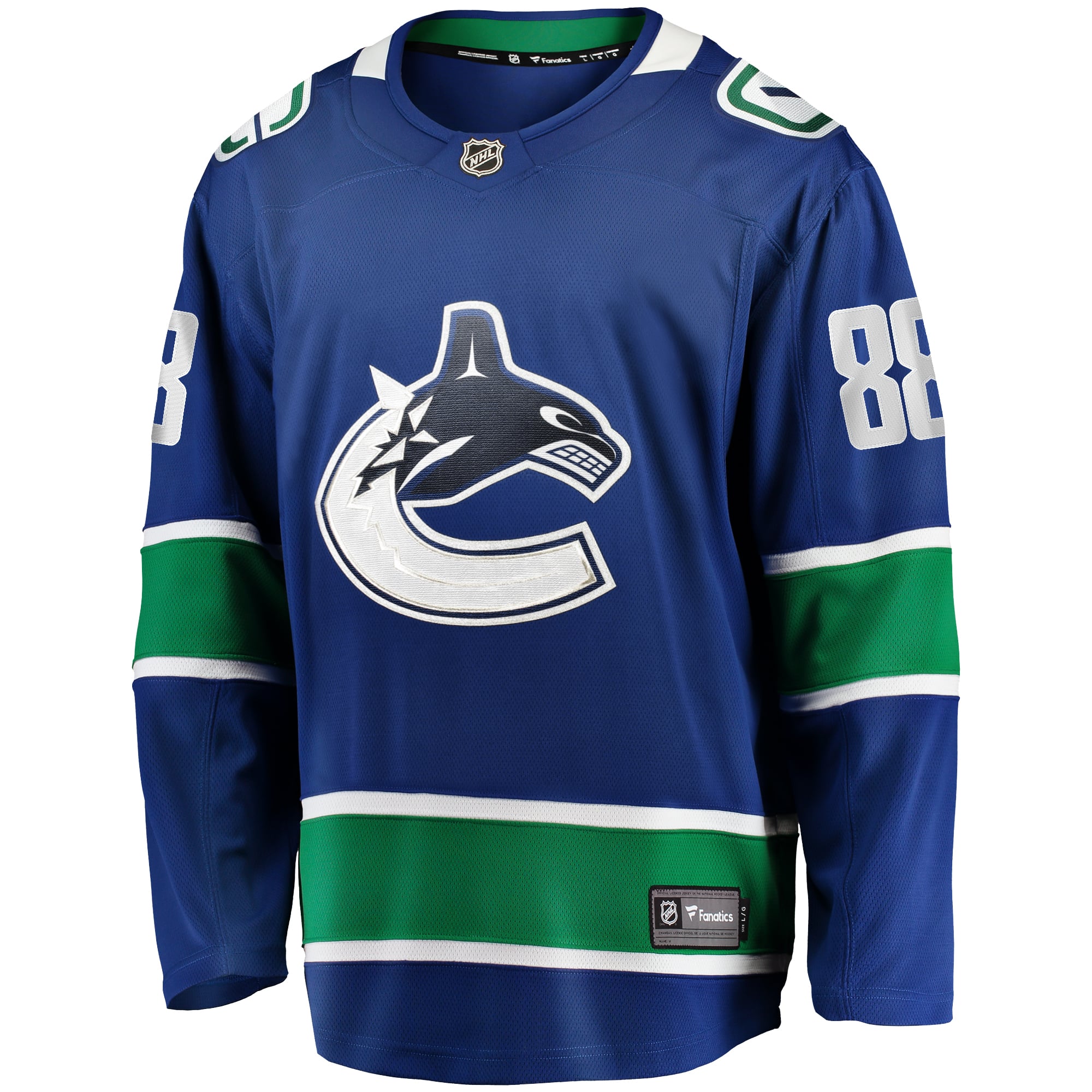 Nils Aman Vancouver Canucks Home Premier Breakaway Player Jersey - Blue - Image 3