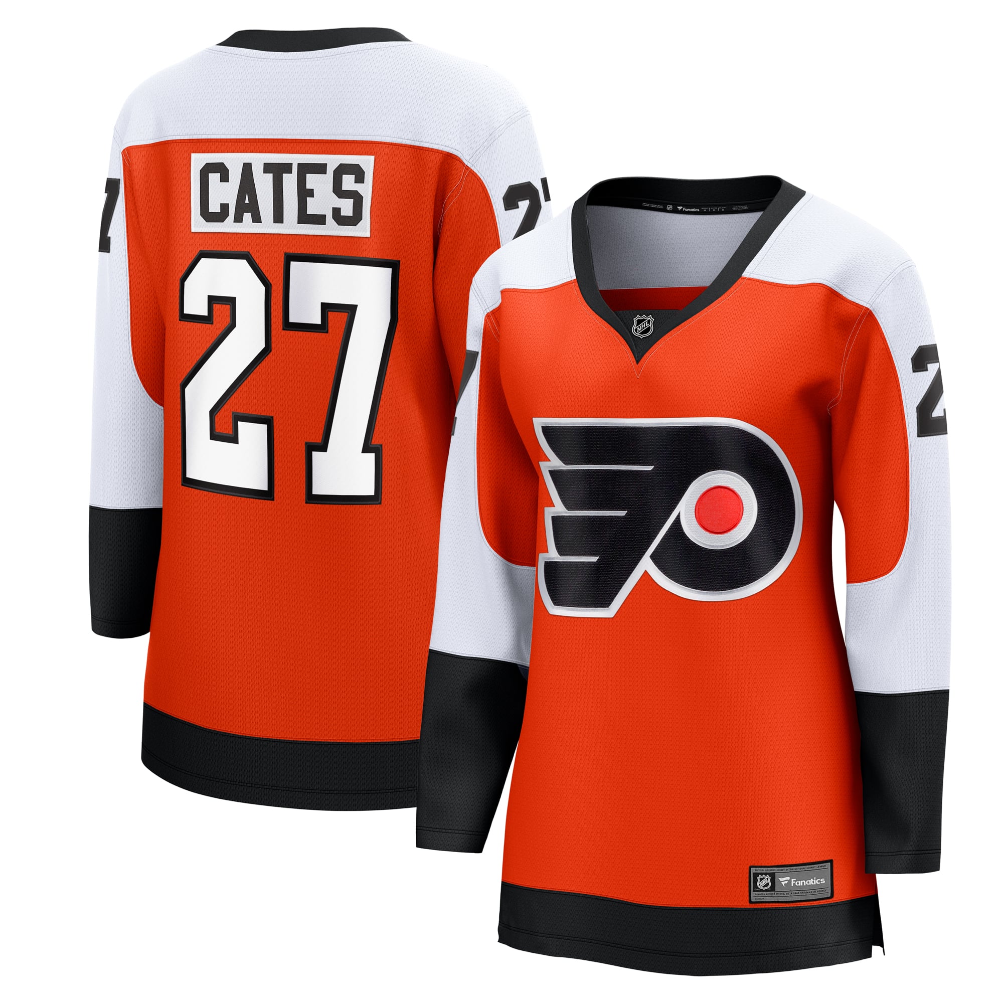 Noah Cates Philadelphia Flyers Women's Home Breakaway Player Jersey - Orange