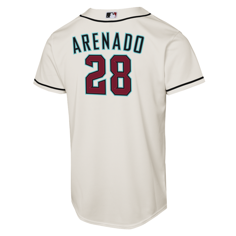 Nolan Arenado Arizona Diamondbacks Youth Home Jersey - White - Image 4