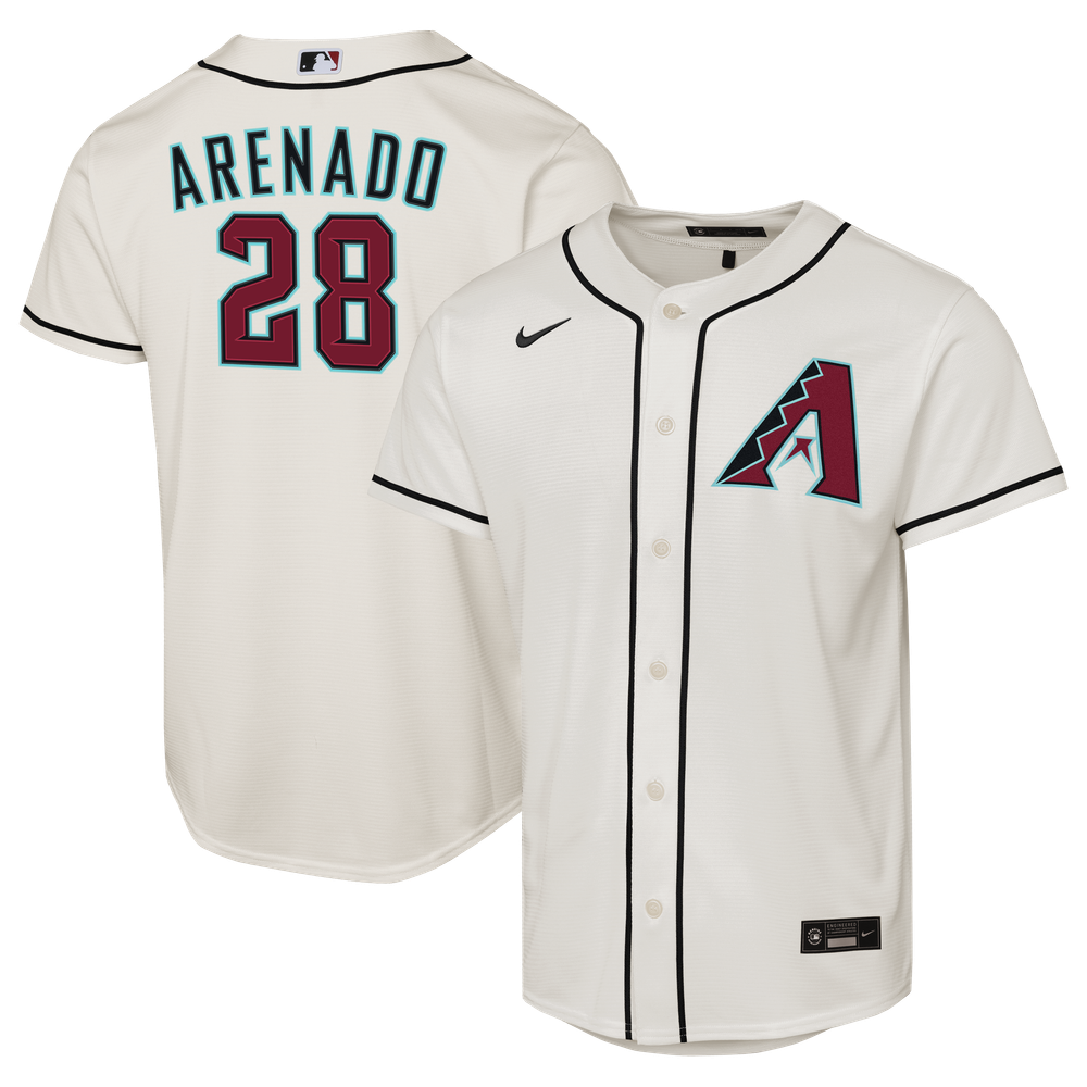 Nolan Arenado Arizona Diamondbacks Youth Home Jersey - White - Image 2